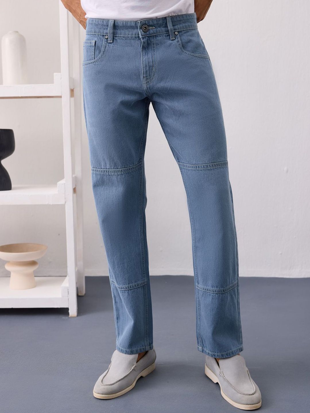 UNSTD Men Straight Fit Denim Jeans
