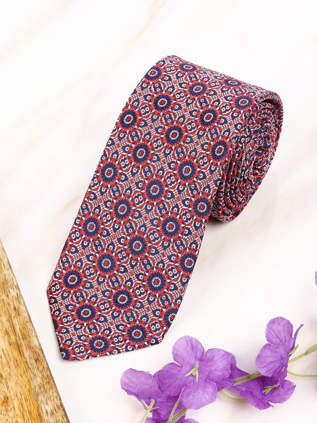 Alvaro Castagnino Men Woven Design Broad Tie