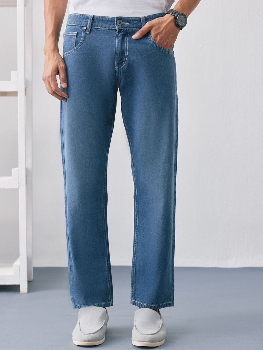 UNSTD Men Straight Fit Denim Jeans