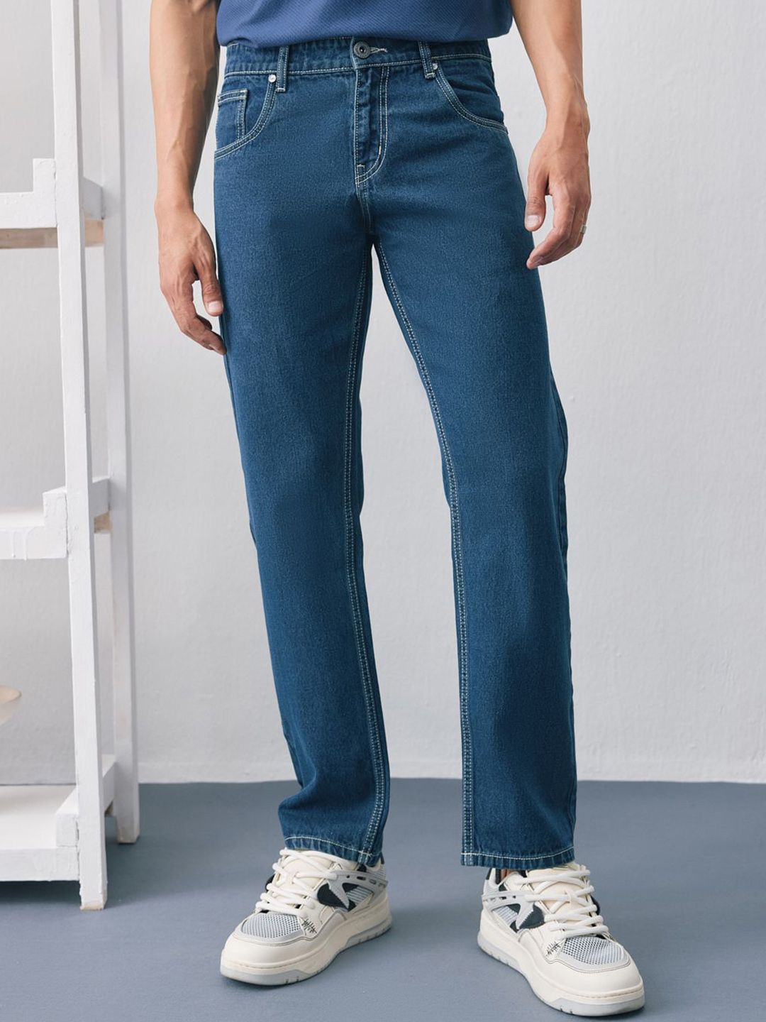 UNSTD Men Straight Fit Denim Jeans