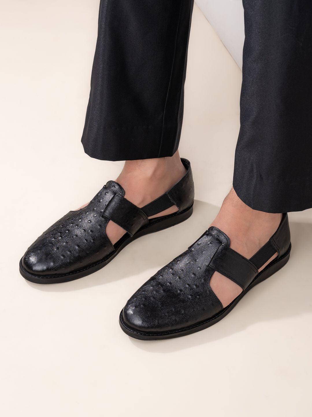 Alberto Torresi Men Leather Comfort Sandals