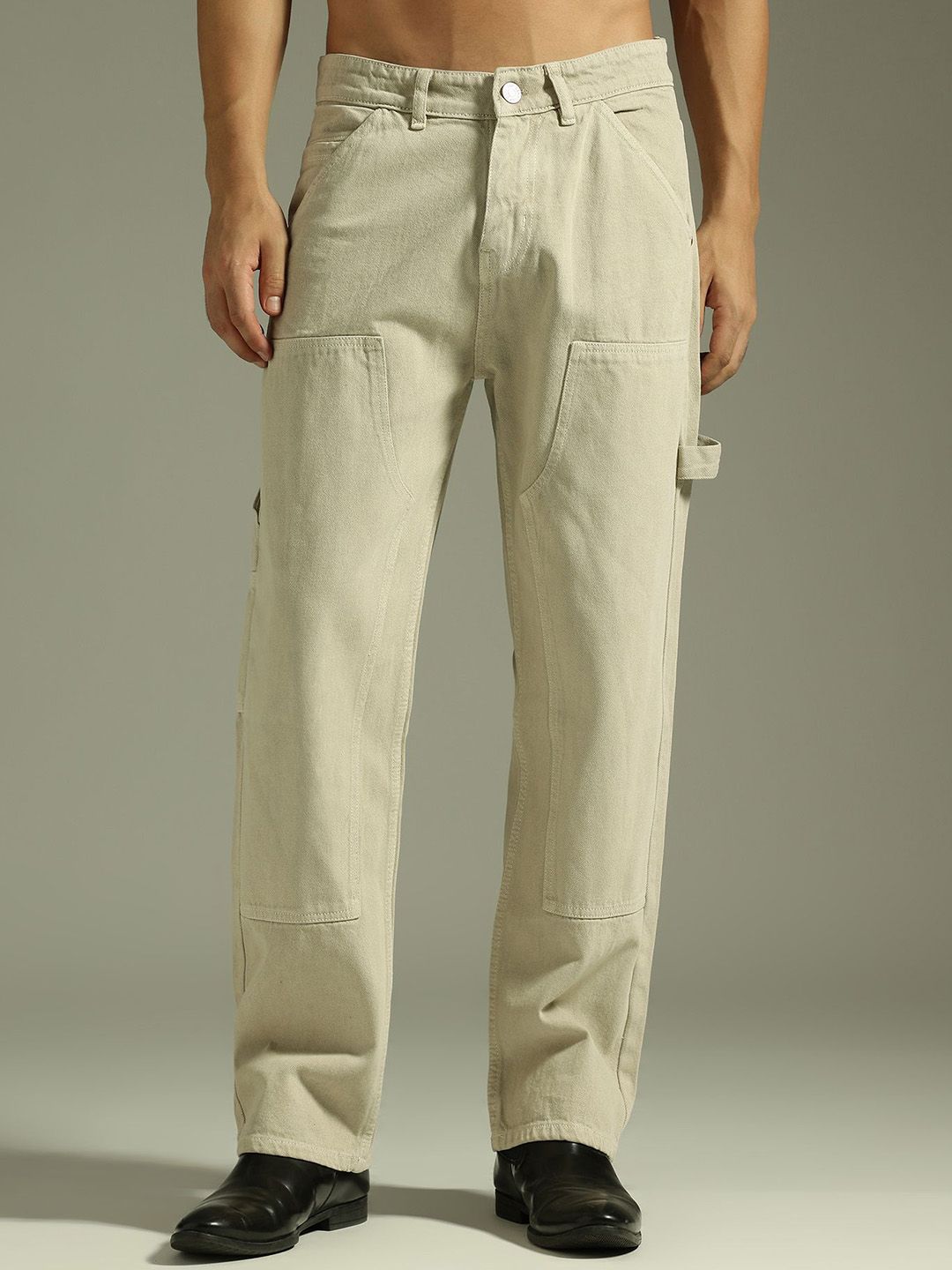 DENNISON Men Baggy Fit Carpenter Jeans