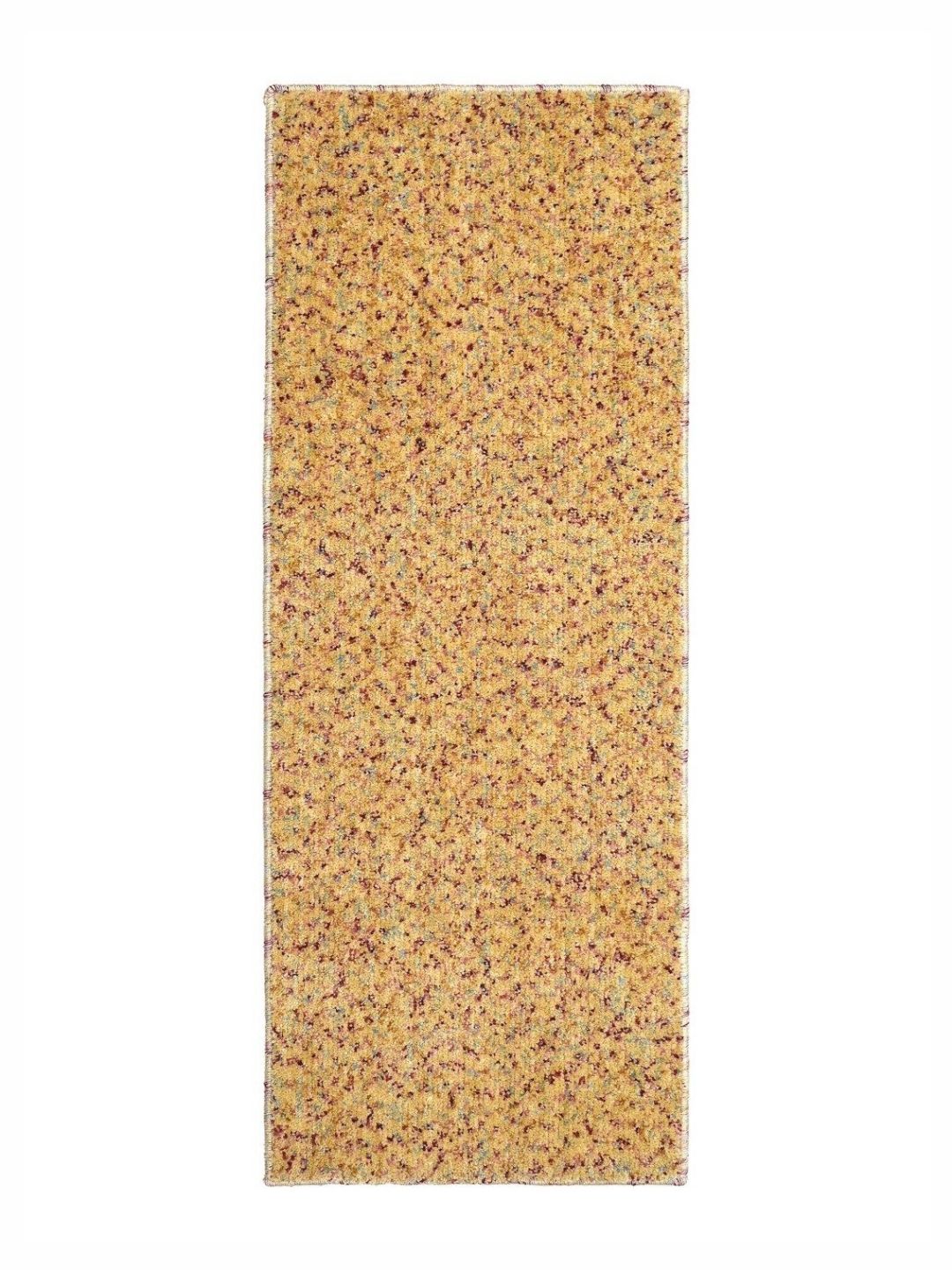 Saral Home Gold Striped Anti-Skid Floor Microfiber Runner