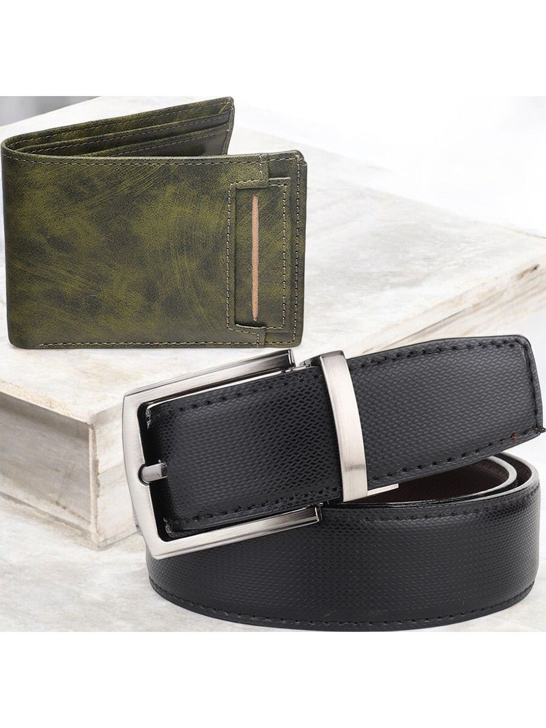 Provogue Men Wallet and Belt Accessory Gift Set