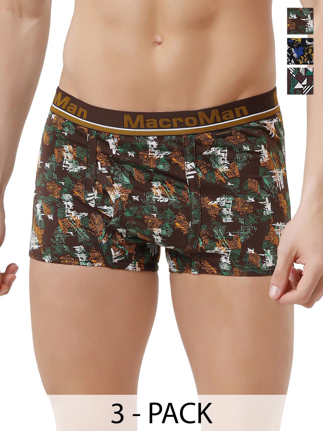 Macroman Macroman Pack Of 2 Assorted Short Trunk