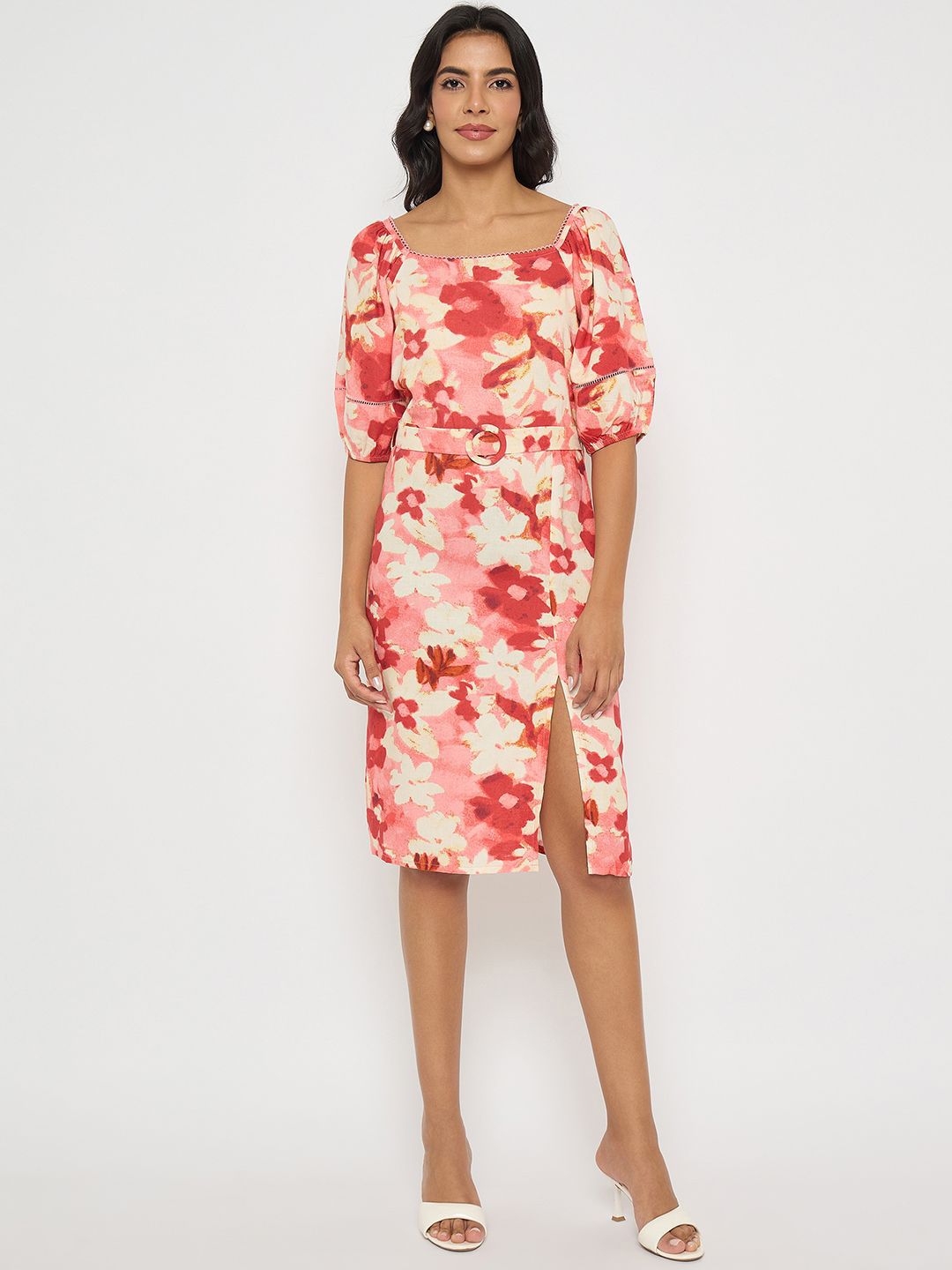 Madame Madame Women Floral Printed Sheath Dress