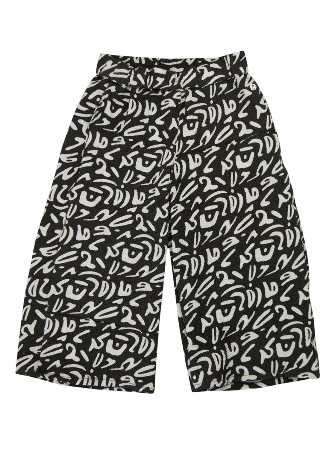 Gini and Jony Kids-Girls Abstract Printed Comfort Culottes Trousers