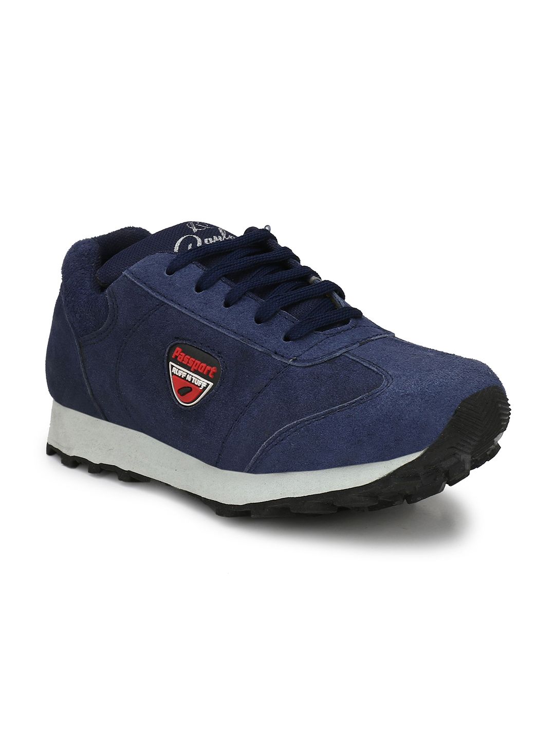 RANZAG Men Leather Walking Lace-Ups Non-Marking Sports Shoes