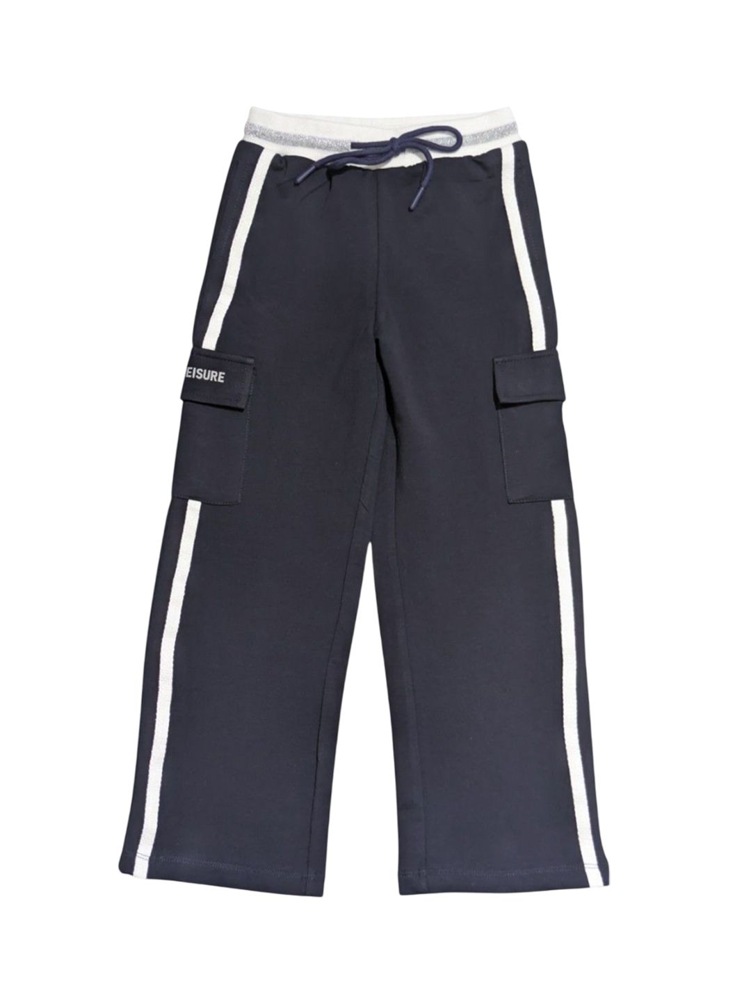 Gini and Jony Girls Solid Mid-Rise Casual Regular Trouser