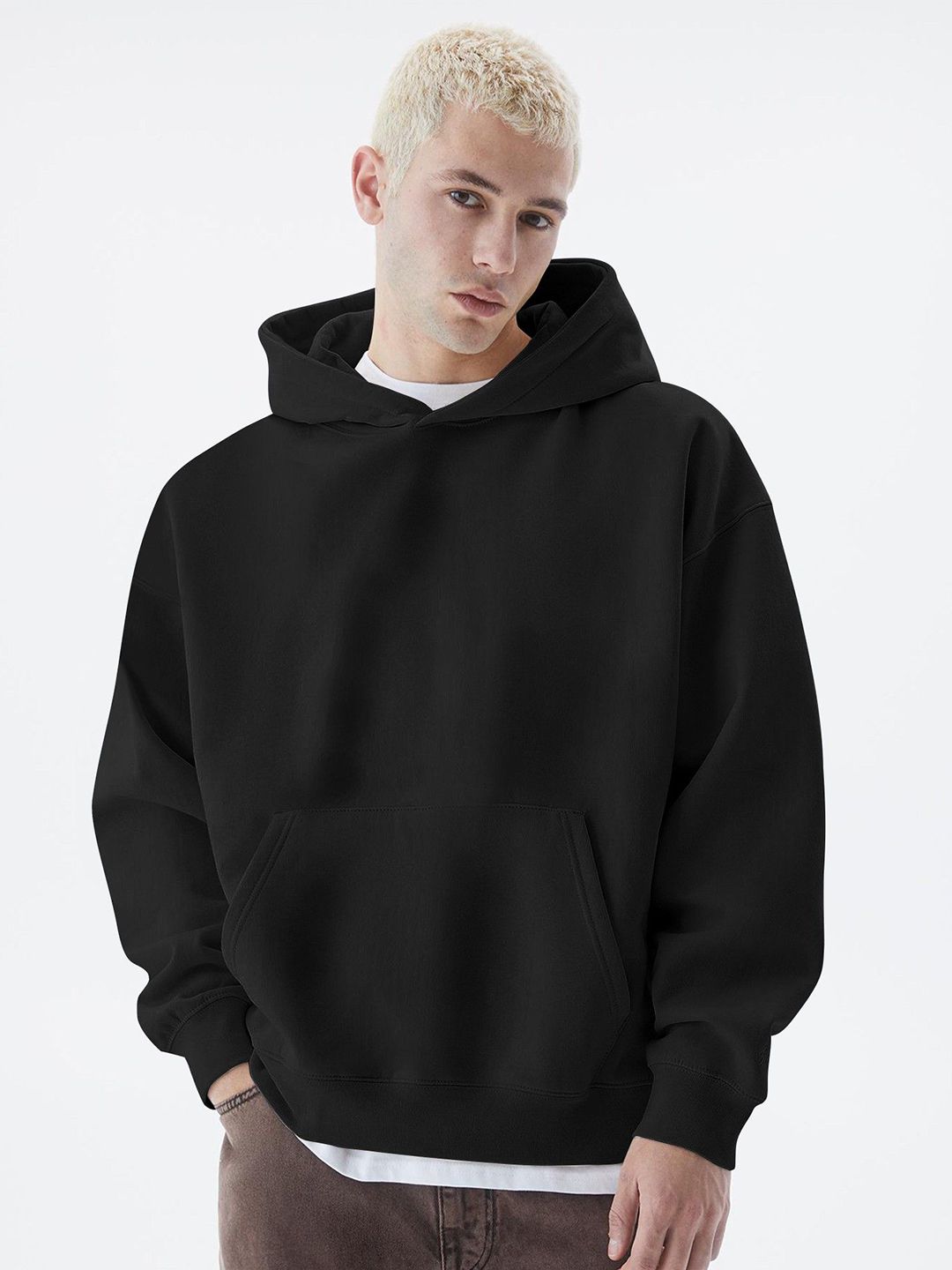 Maniac Men Hooded Pullover Oversized Sweatshirt