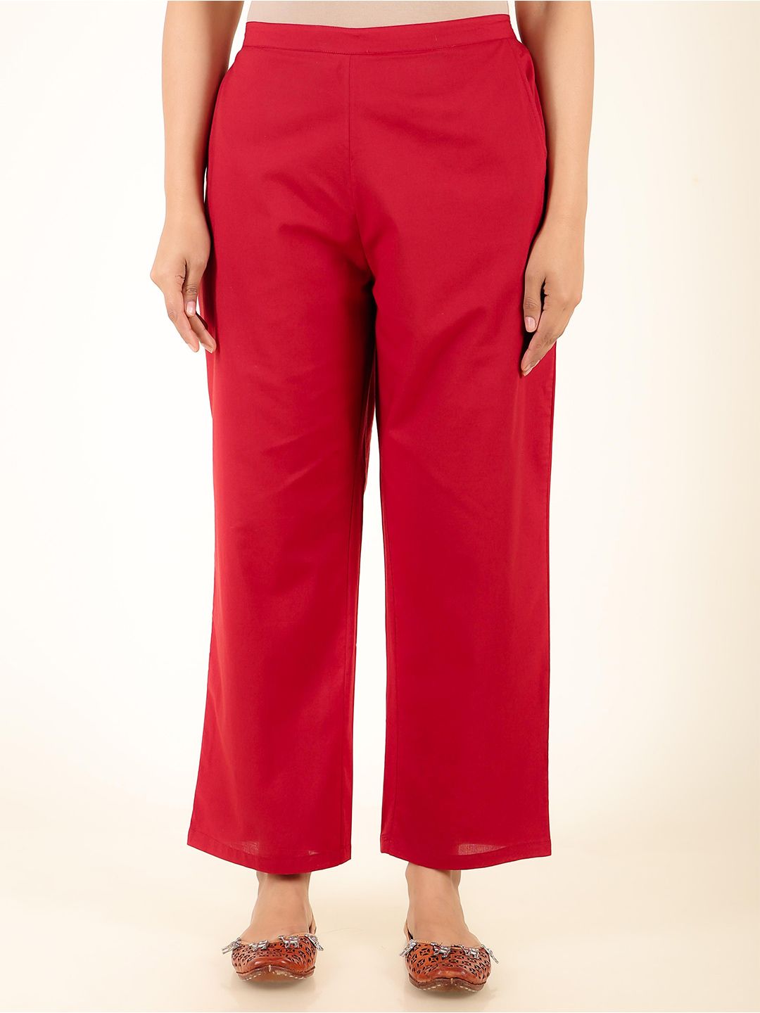 Aramya Women Ethnic Straight Slip-On Palazzos