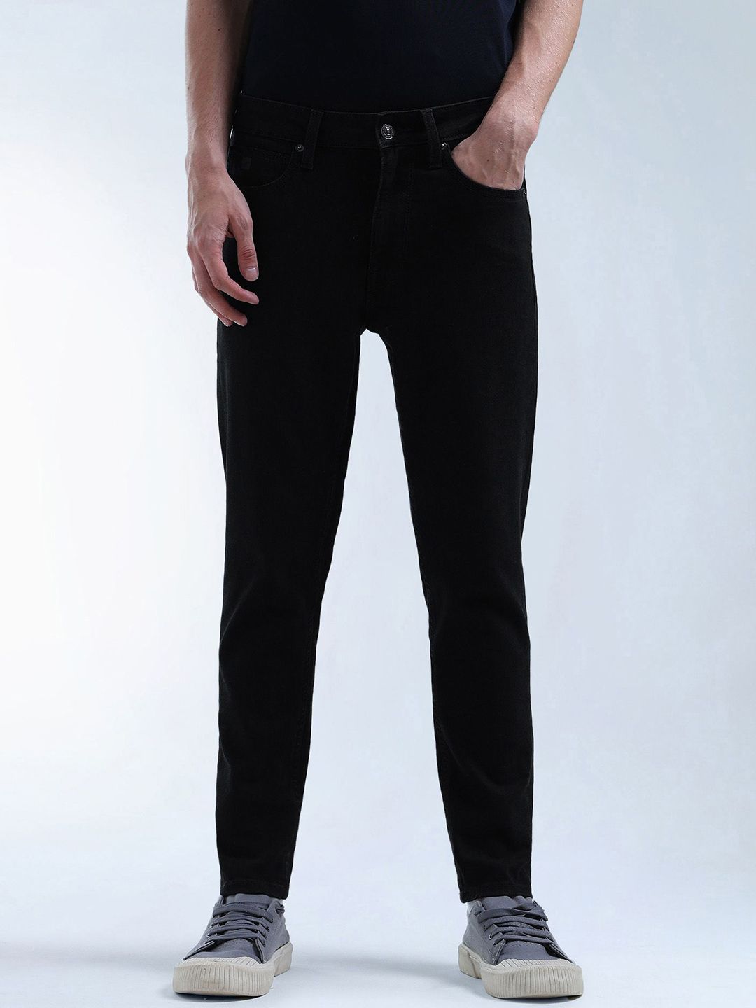 Flying Machine Men Relaxed Tapered Fit Mid-Rise Jeans