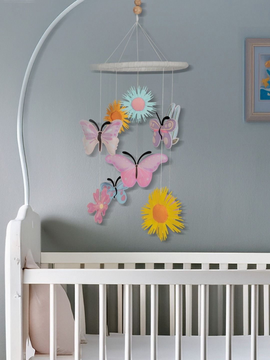 haus & kinder Butterfly Garden Crib Mobile