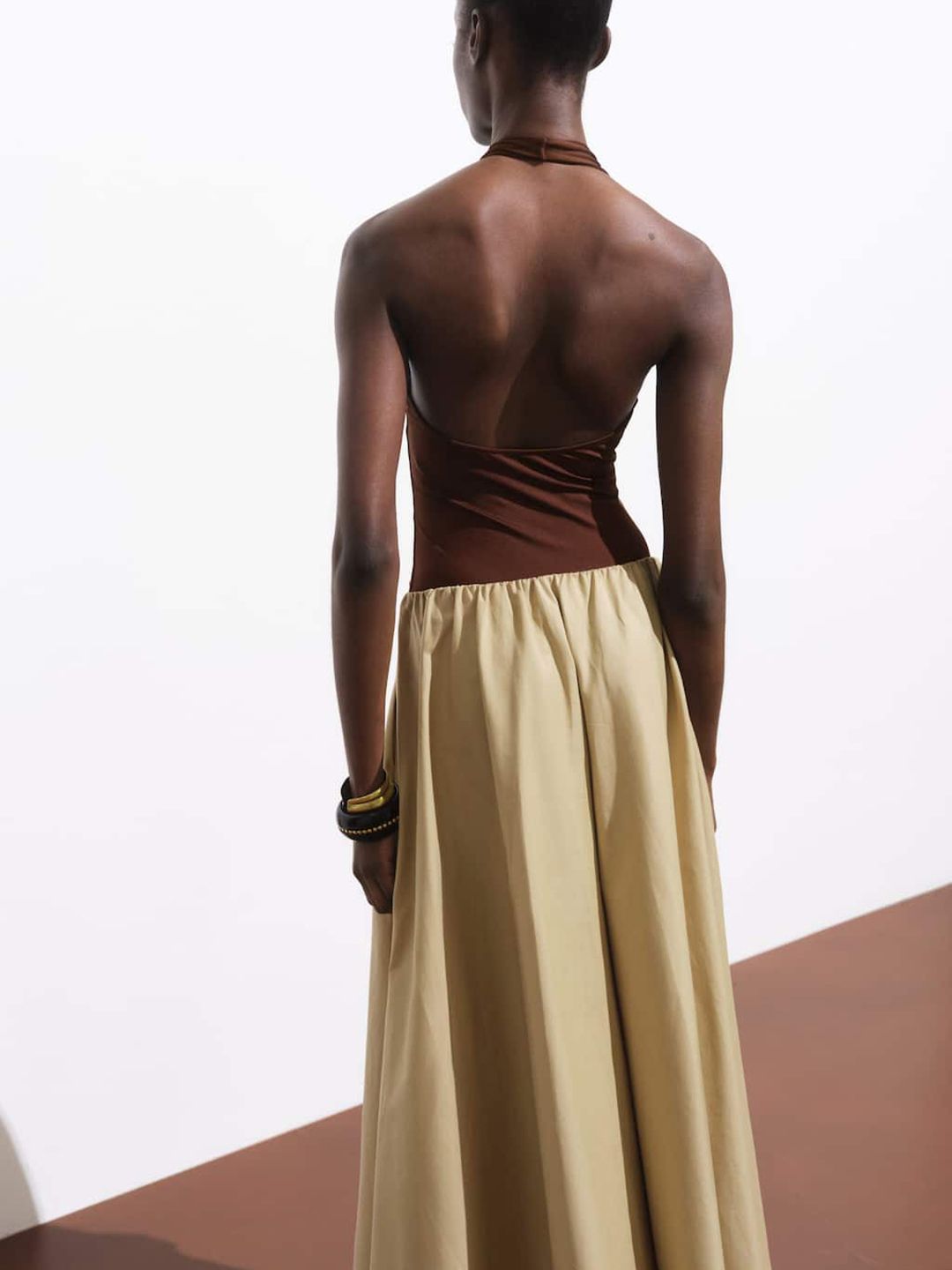 Halter Neck Backless Low-Cut Bodysuit