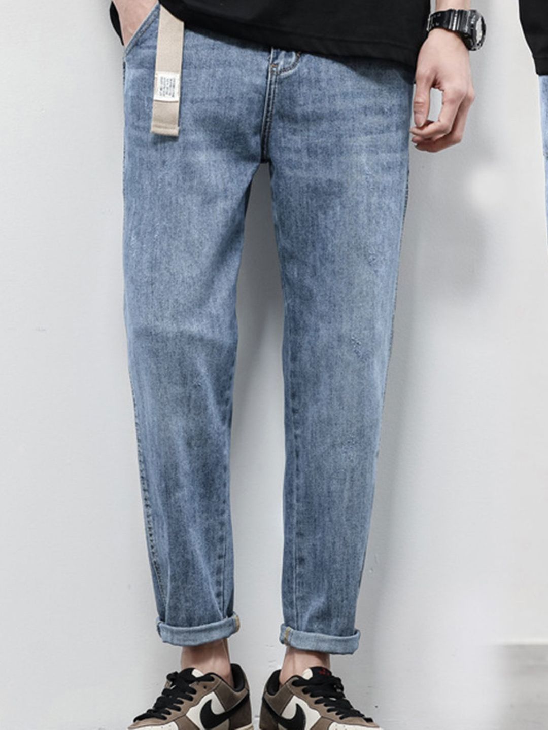 HERE&NOW Men Regular Fit Mid-Rise Heavy Fade Jeans