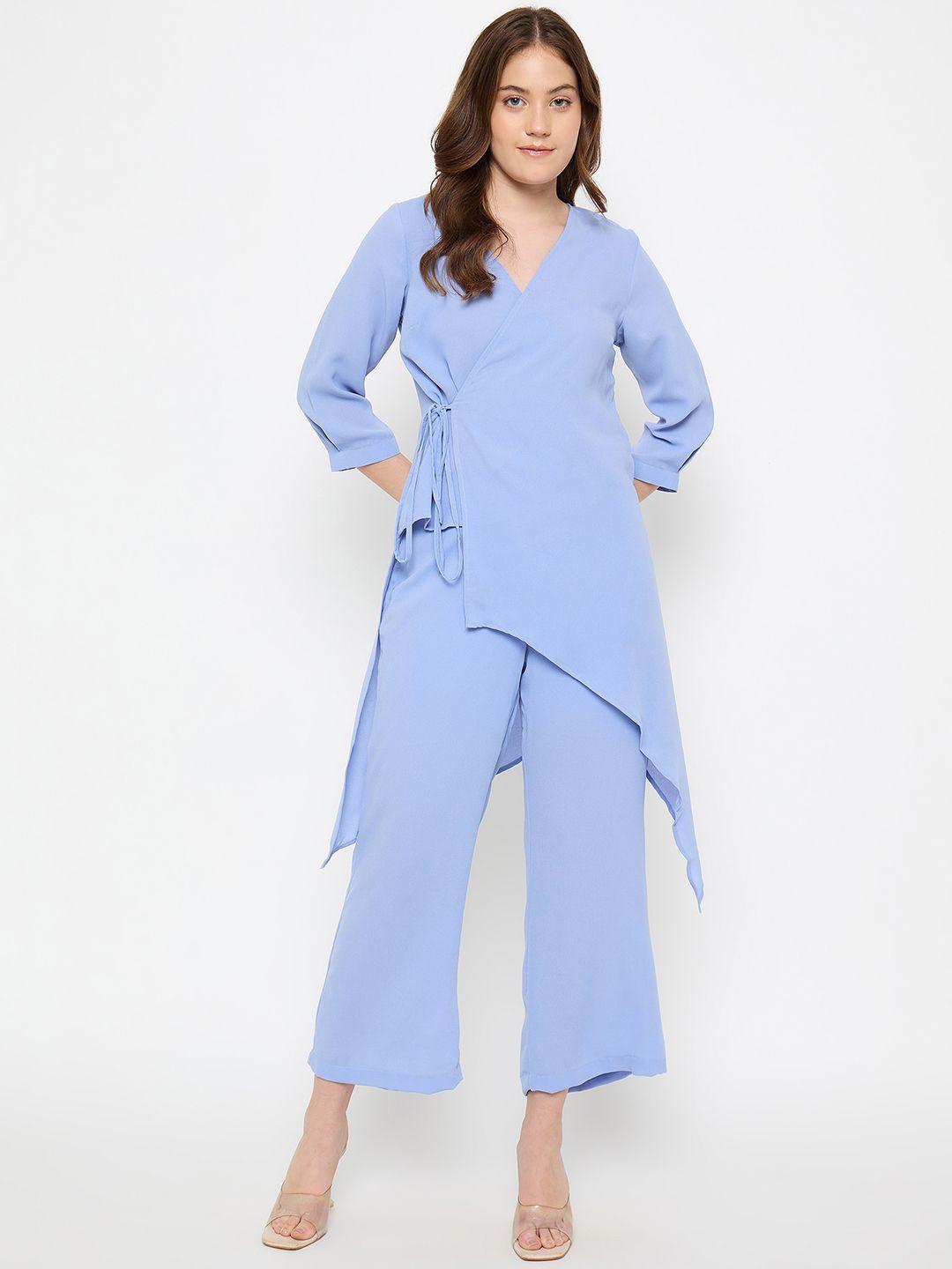 Imfashini V-Neck Tunic With Palazzos Co-Ords