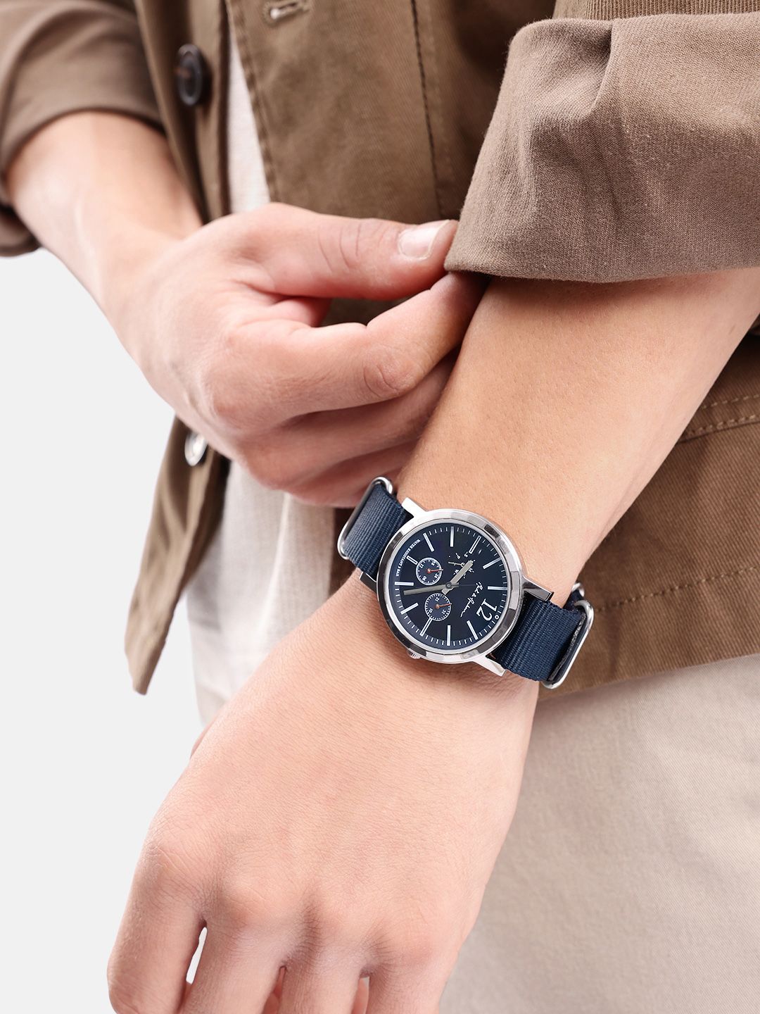 Mast & Harbour Mast & Harbour Unisex Brass Printed Dial & Straps Analogue Chronograph Watch