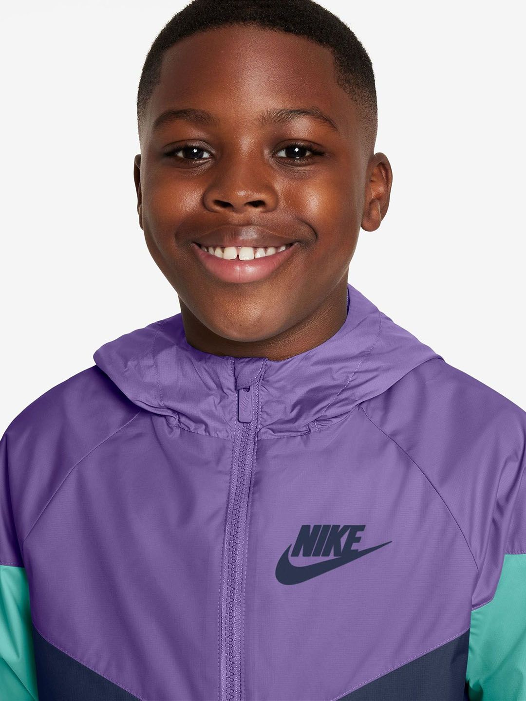 purple and green nike windbreaker