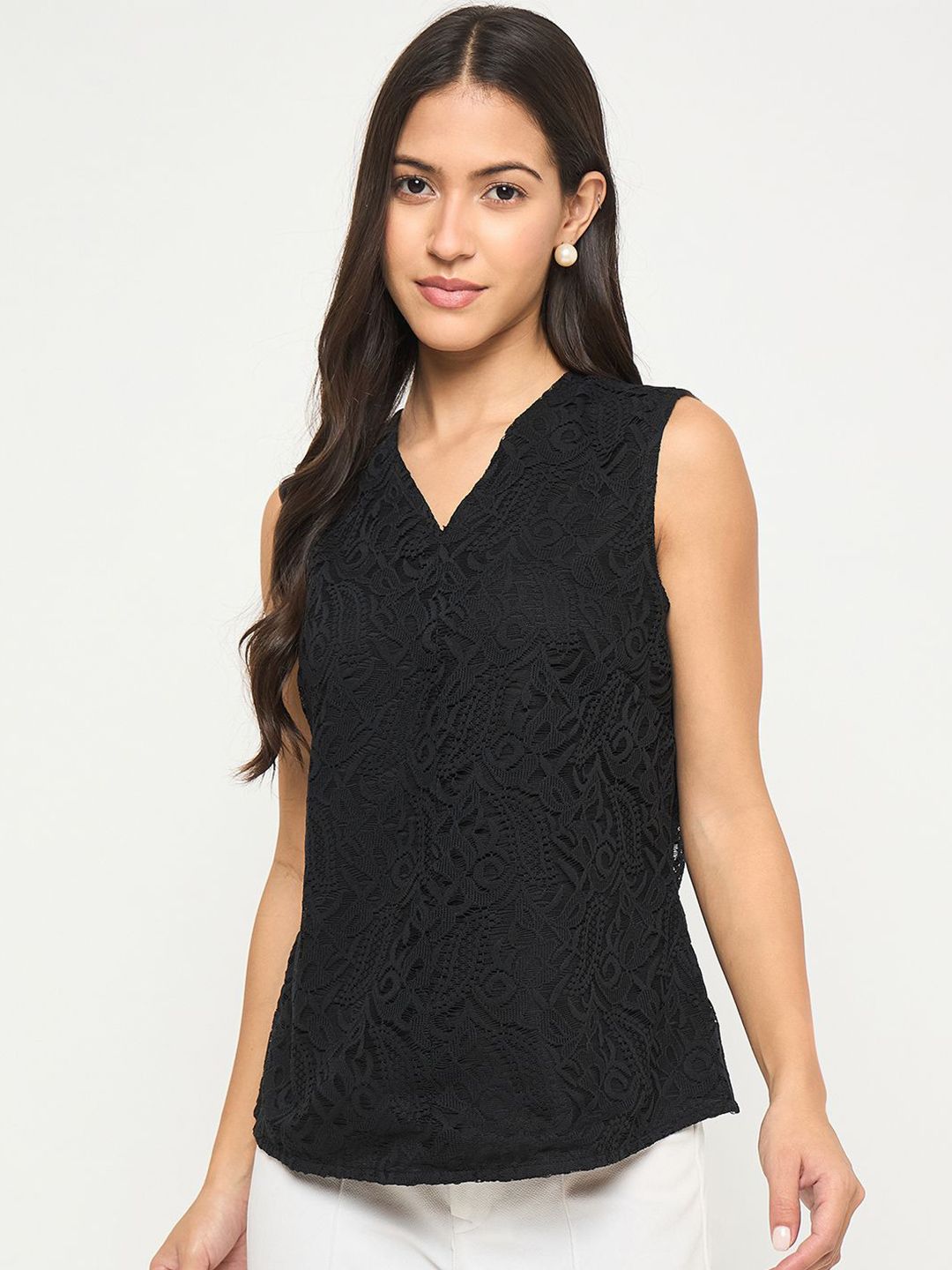 Black Lace Tops Women - Buy Black Lace Tops Women online in India