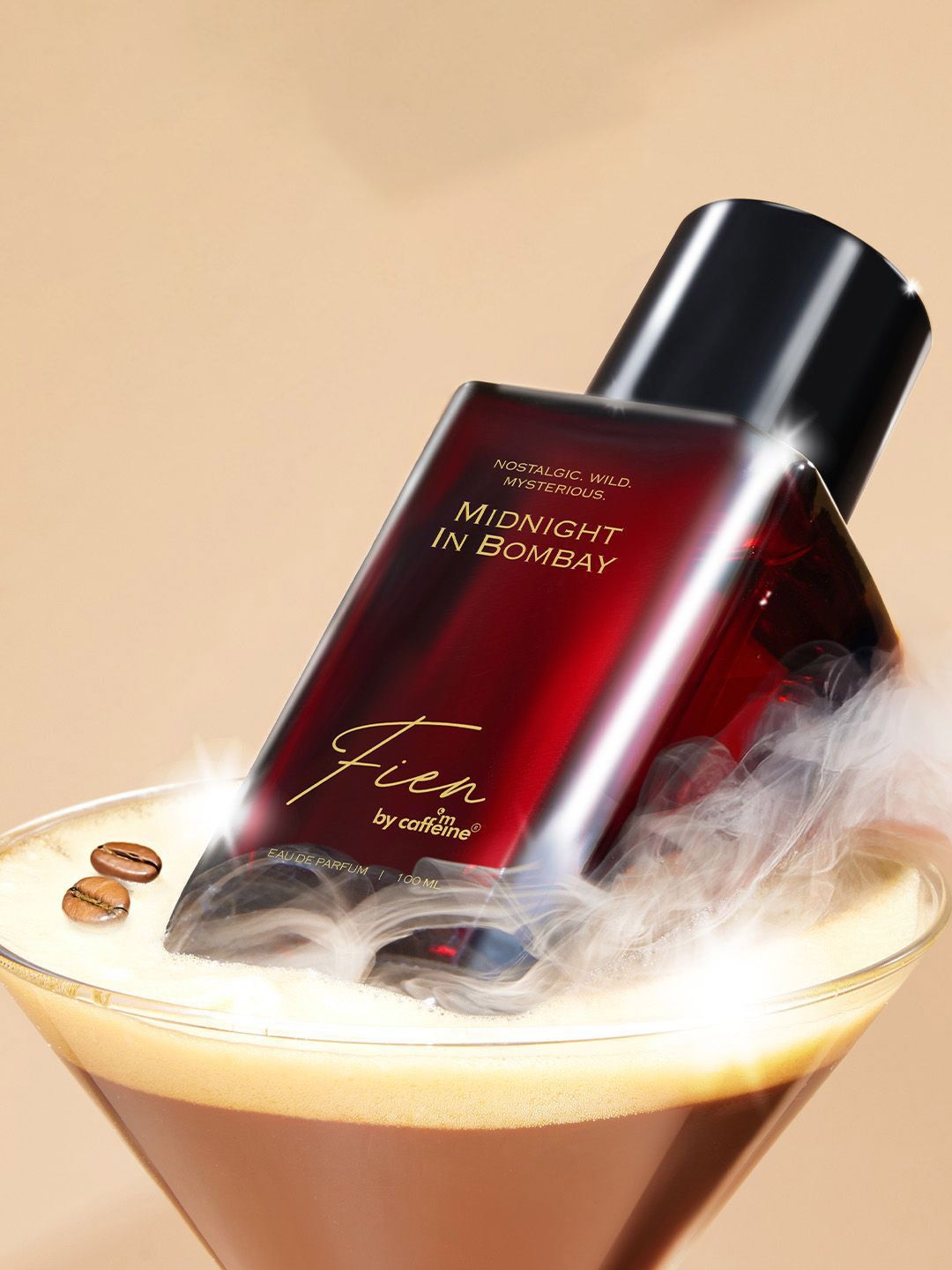 FIEN by mCaffeine Unisex Midnight in Bombay Woody Coffee EDP - 12 Hrs Stay - 100ml