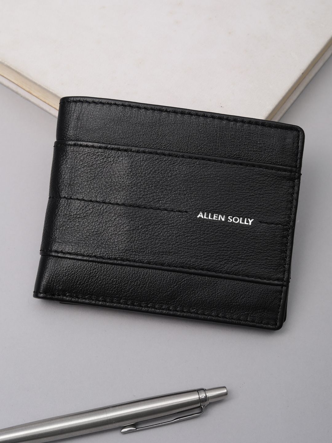 Allen Solly Textured Leather Two Fold Wallet