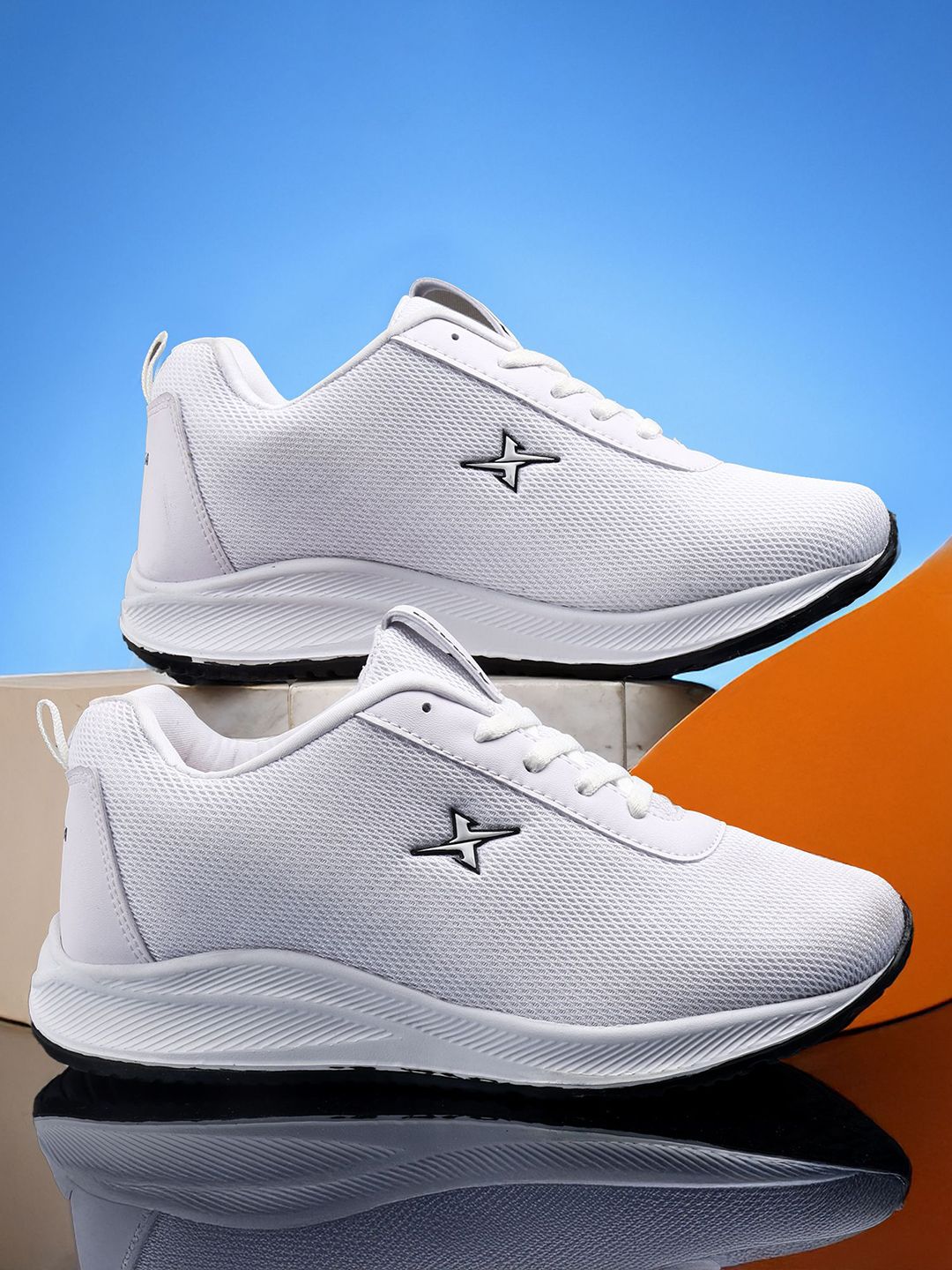 KRAASA Lace-Ups Mesh Running Shoes