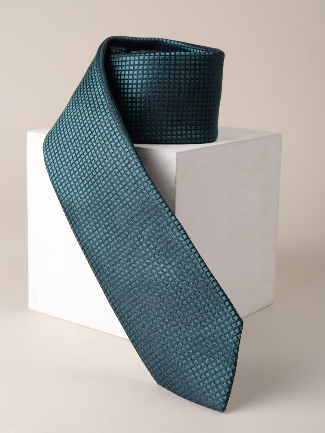 Louis Philippe Men Checked Broad Tie