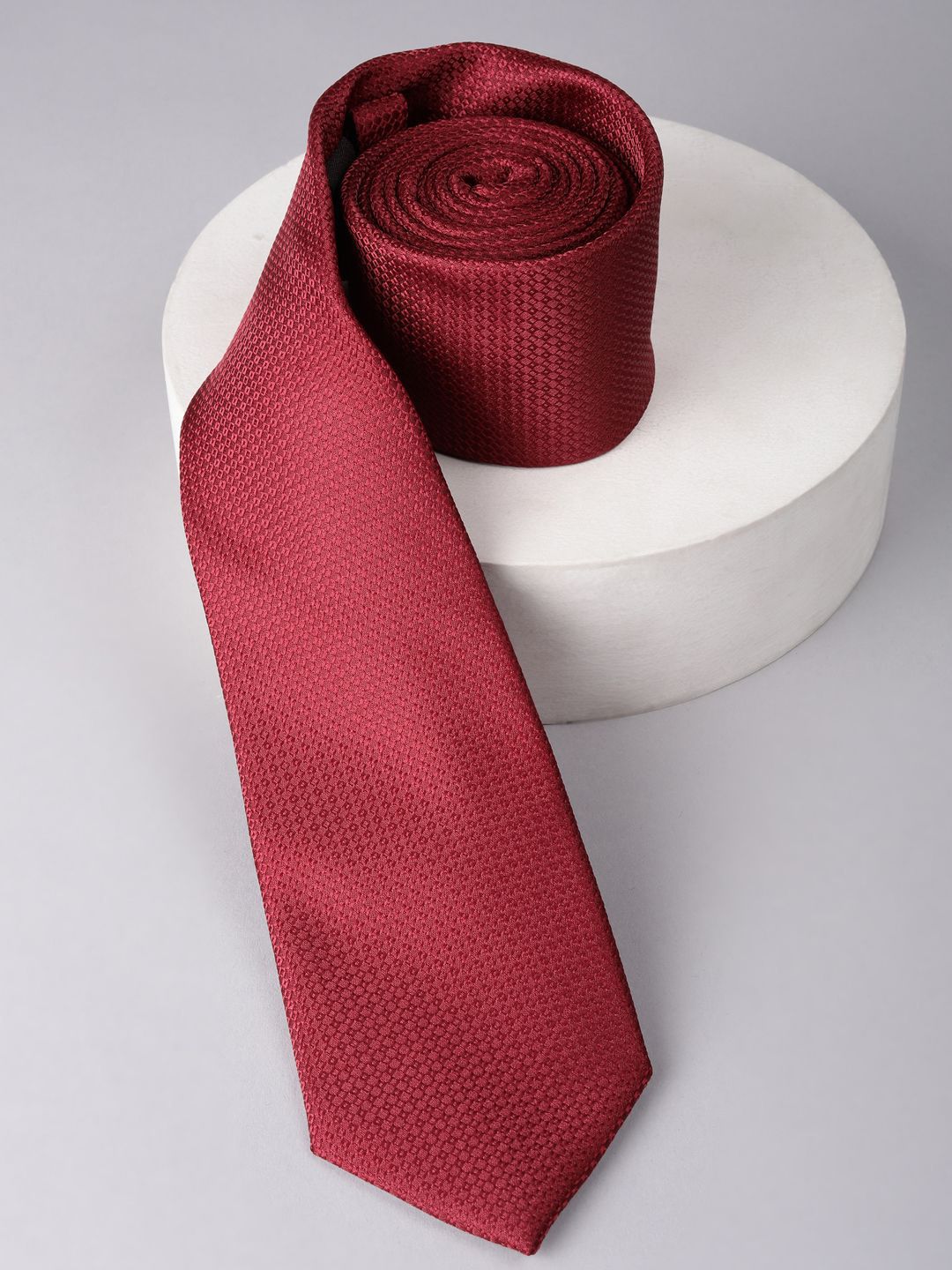 Louis Philippe Men Woven Design Formal Broad Tie