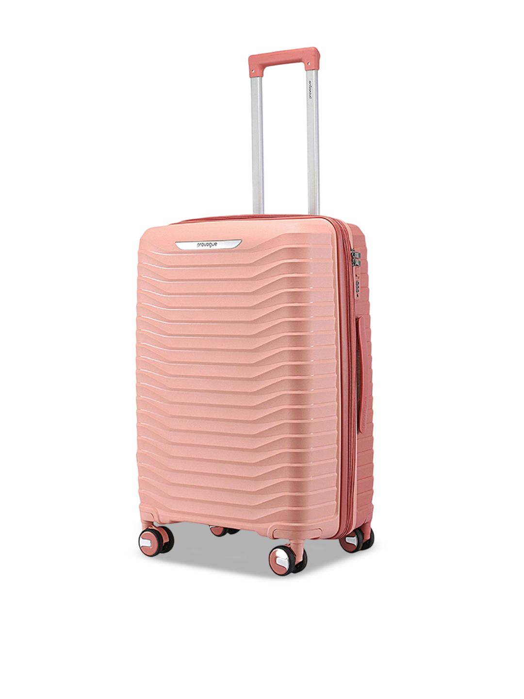 Provogue Solid Textured Hard-Sided Medium Trolley Bag
