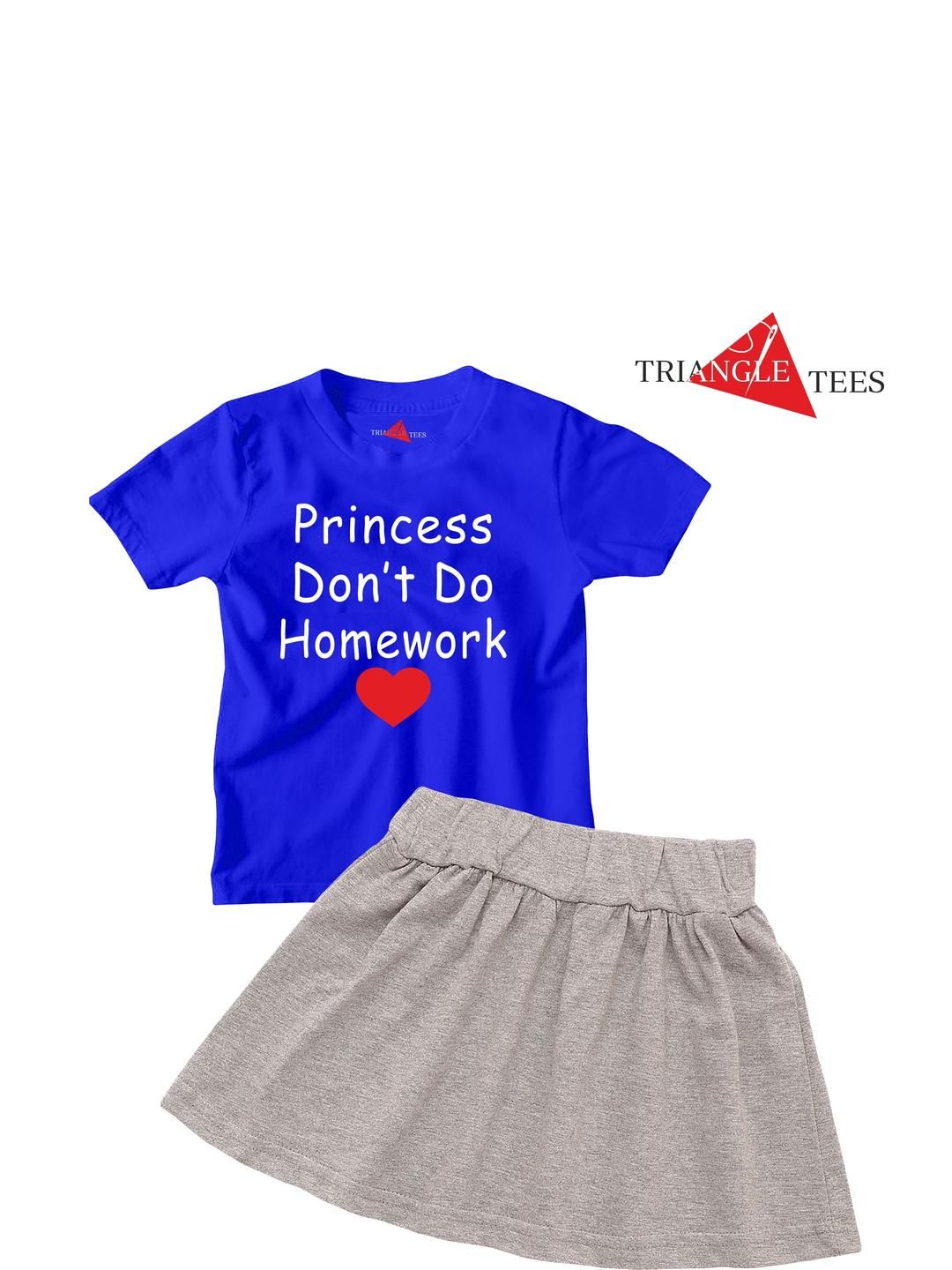 TRIANGLETEES Girls T-shirt with Skirt