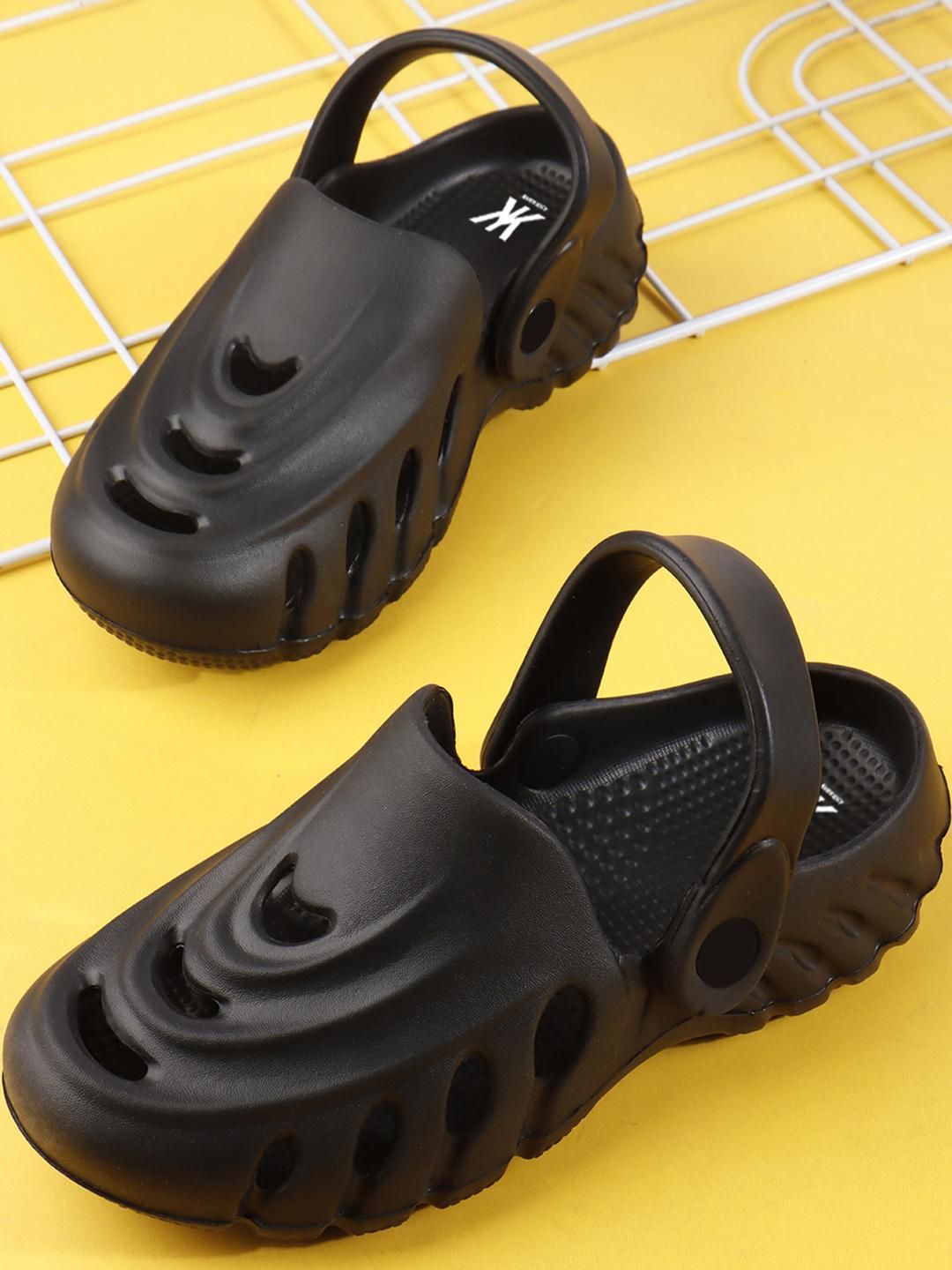 Kook N Keech Men Black EVA Clogs
