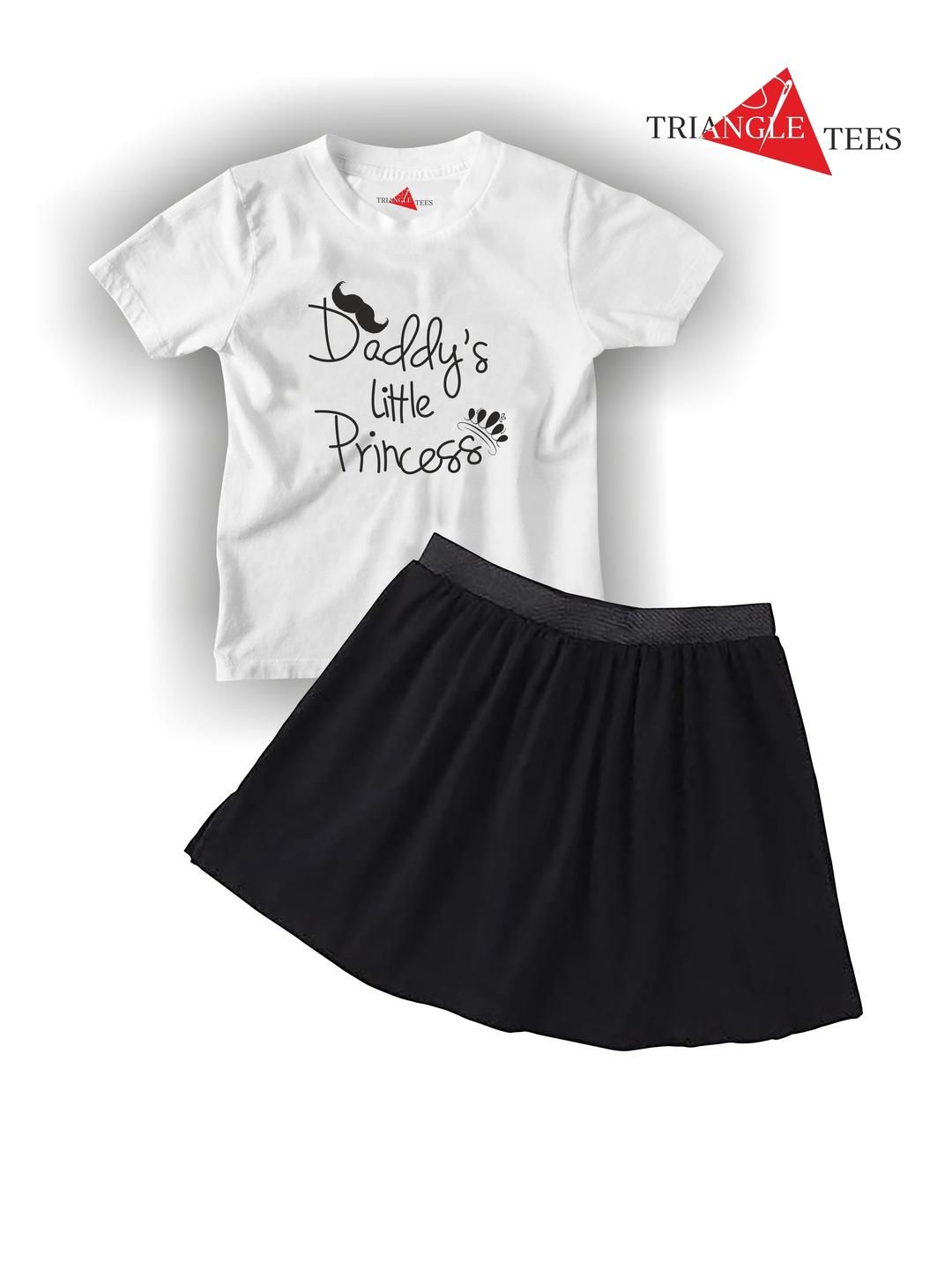 TRIANGLETEES Girls T-shirt with Skirt