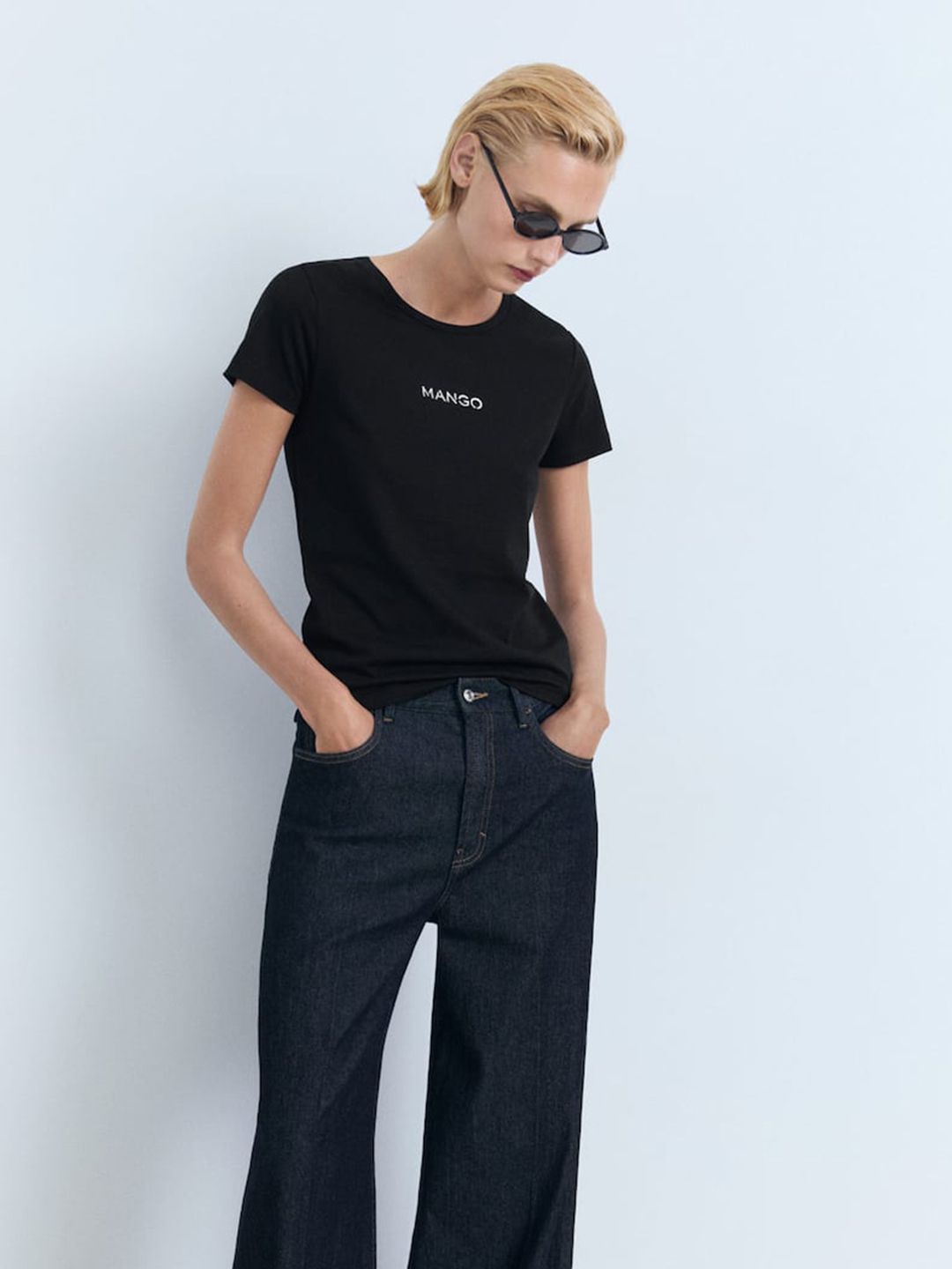 Brand Logo Printed Pure Cotton T-shirt
