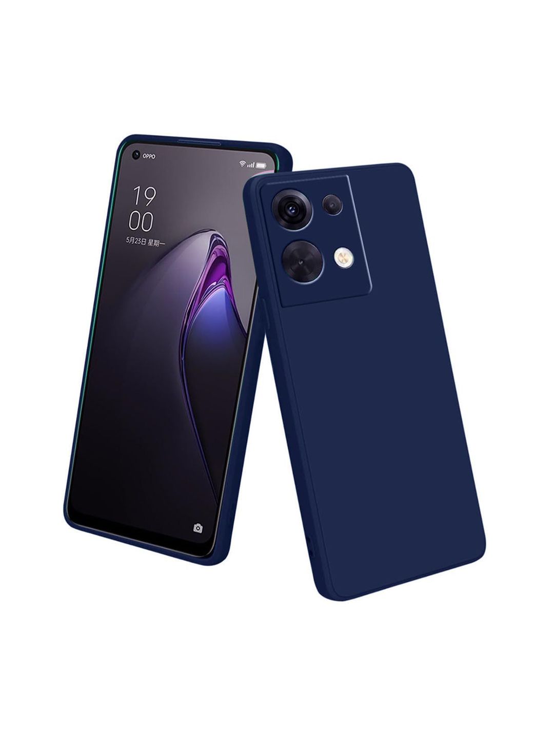 LIRAMARK Solid Printed Oppo Reno 8 Back Case Mobile Accessories