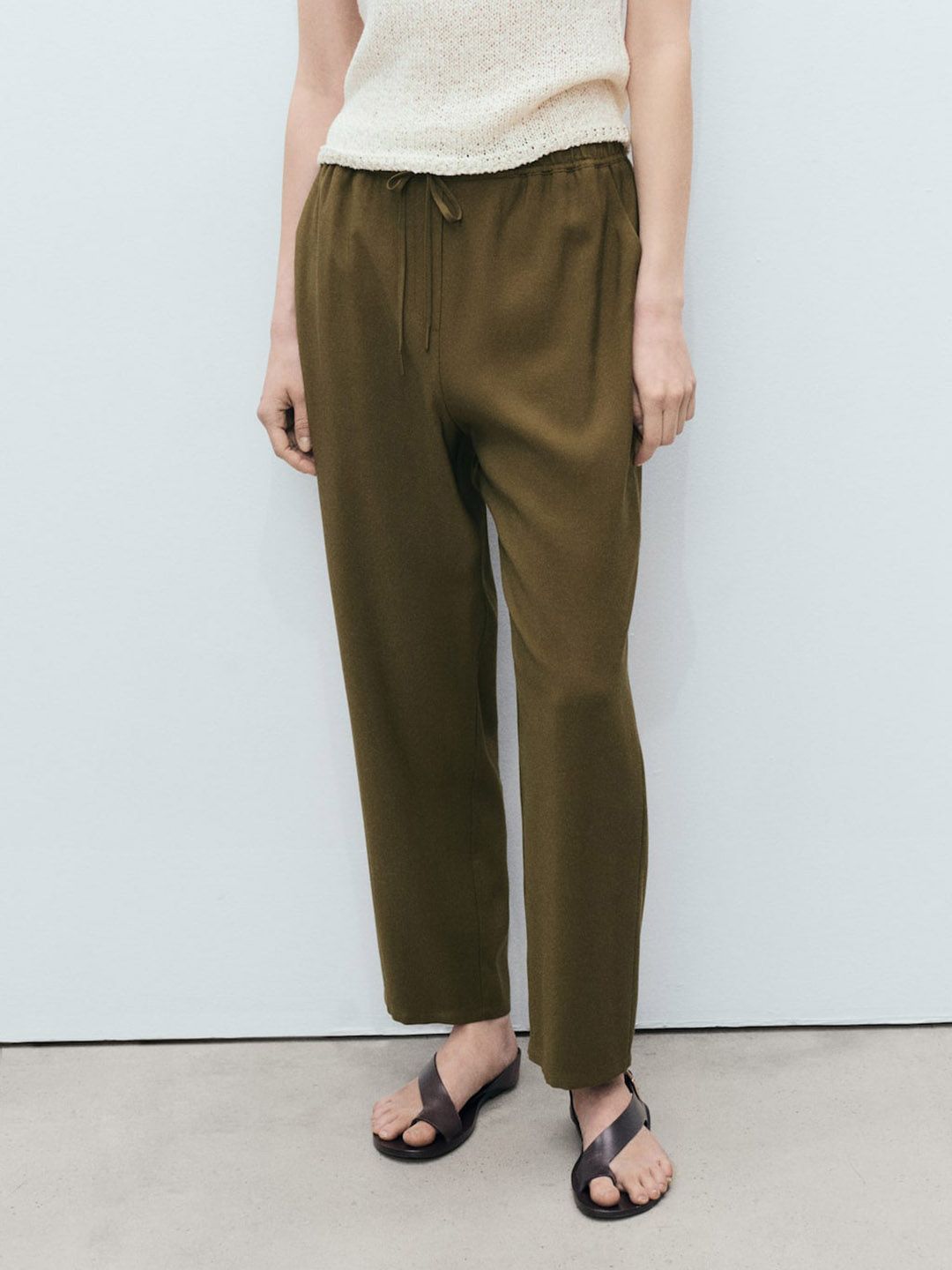 MANGO MANGO Women Straight Fit Trousers