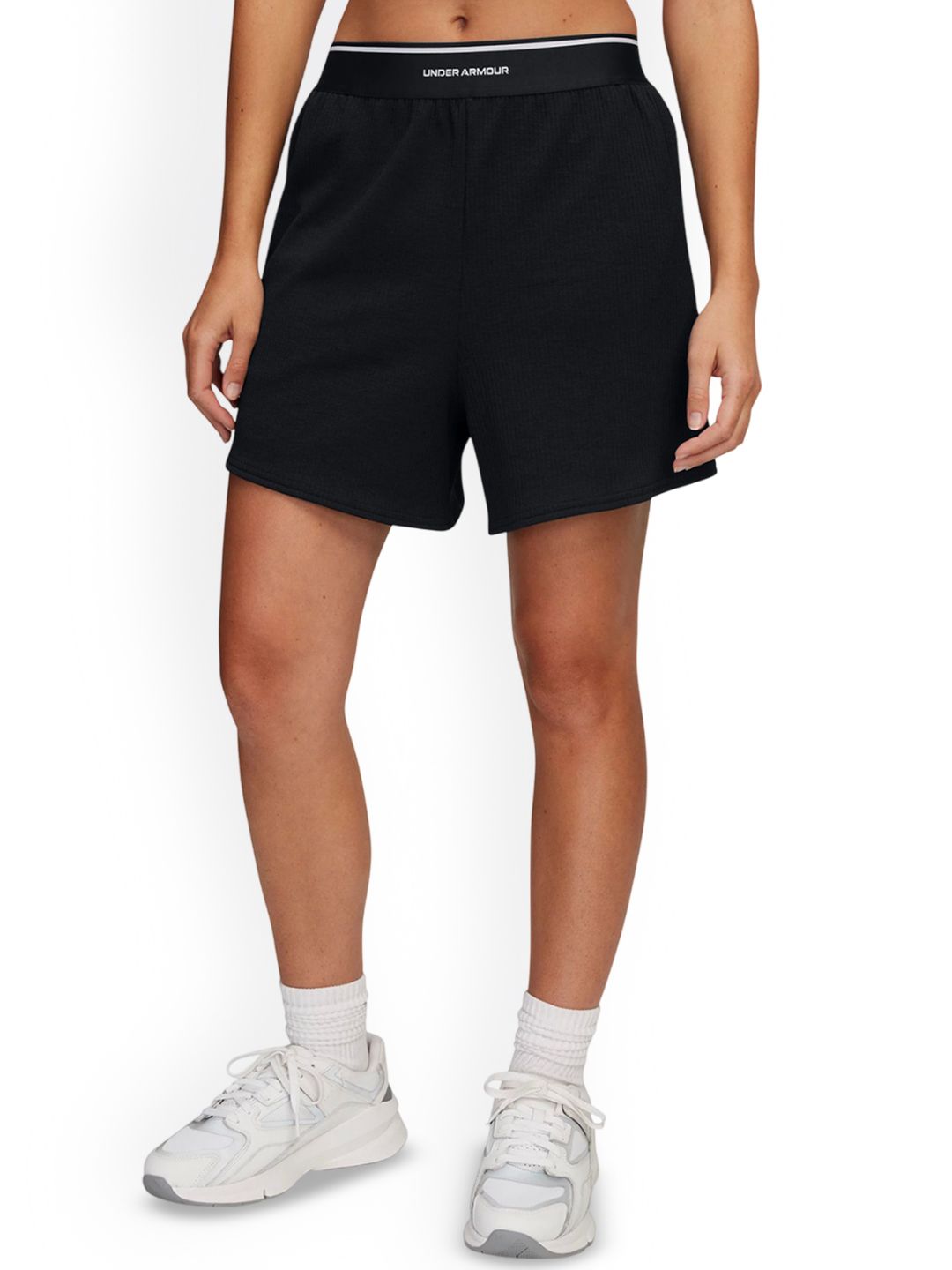 UNDER ARMOUR UA Meridian Men Striped Relaxed Fit Ribbed Shorts