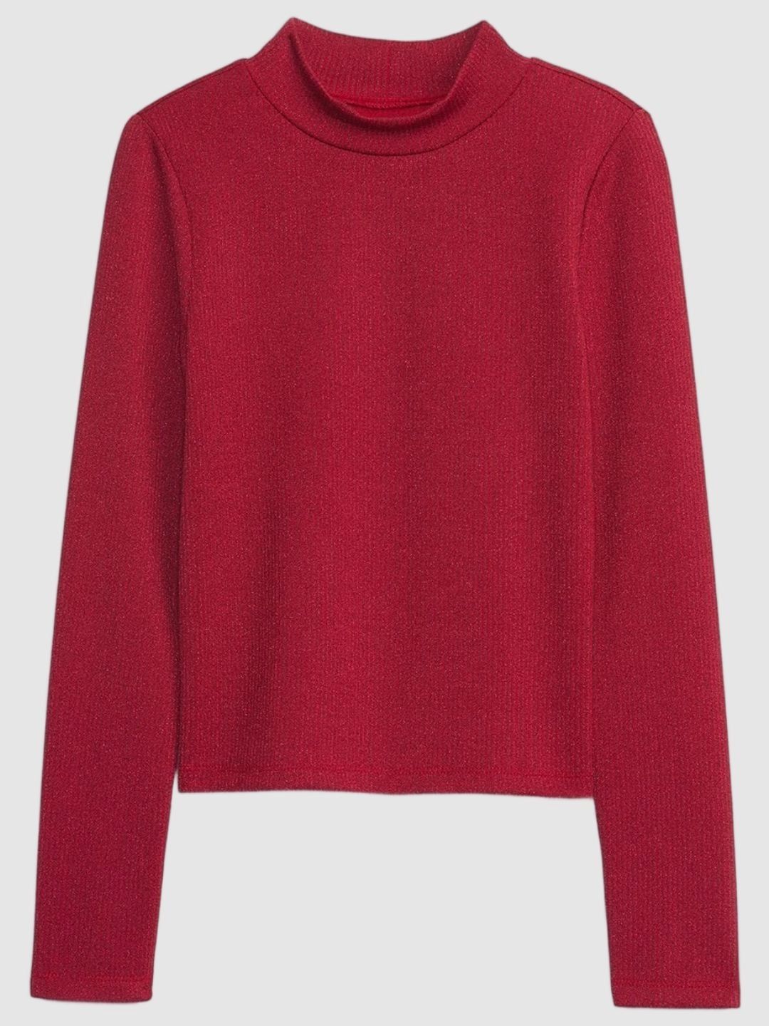GAP Girls Ribbed High Neck Fitted Top