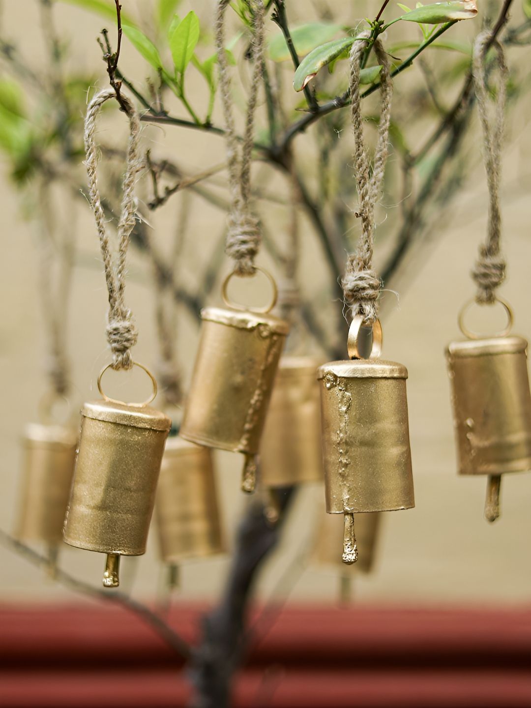 DULI 10Pc Metal Cowbells With Rope