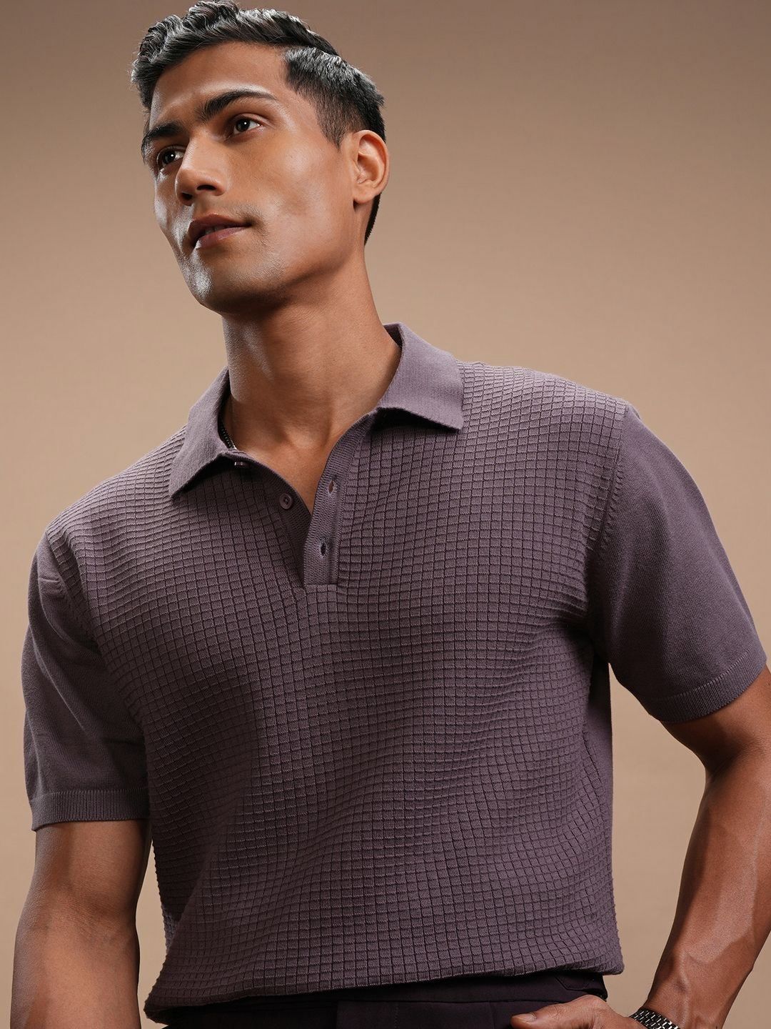 HIGHLANDER HIGHLANDER Men Polo Collar T-shirt