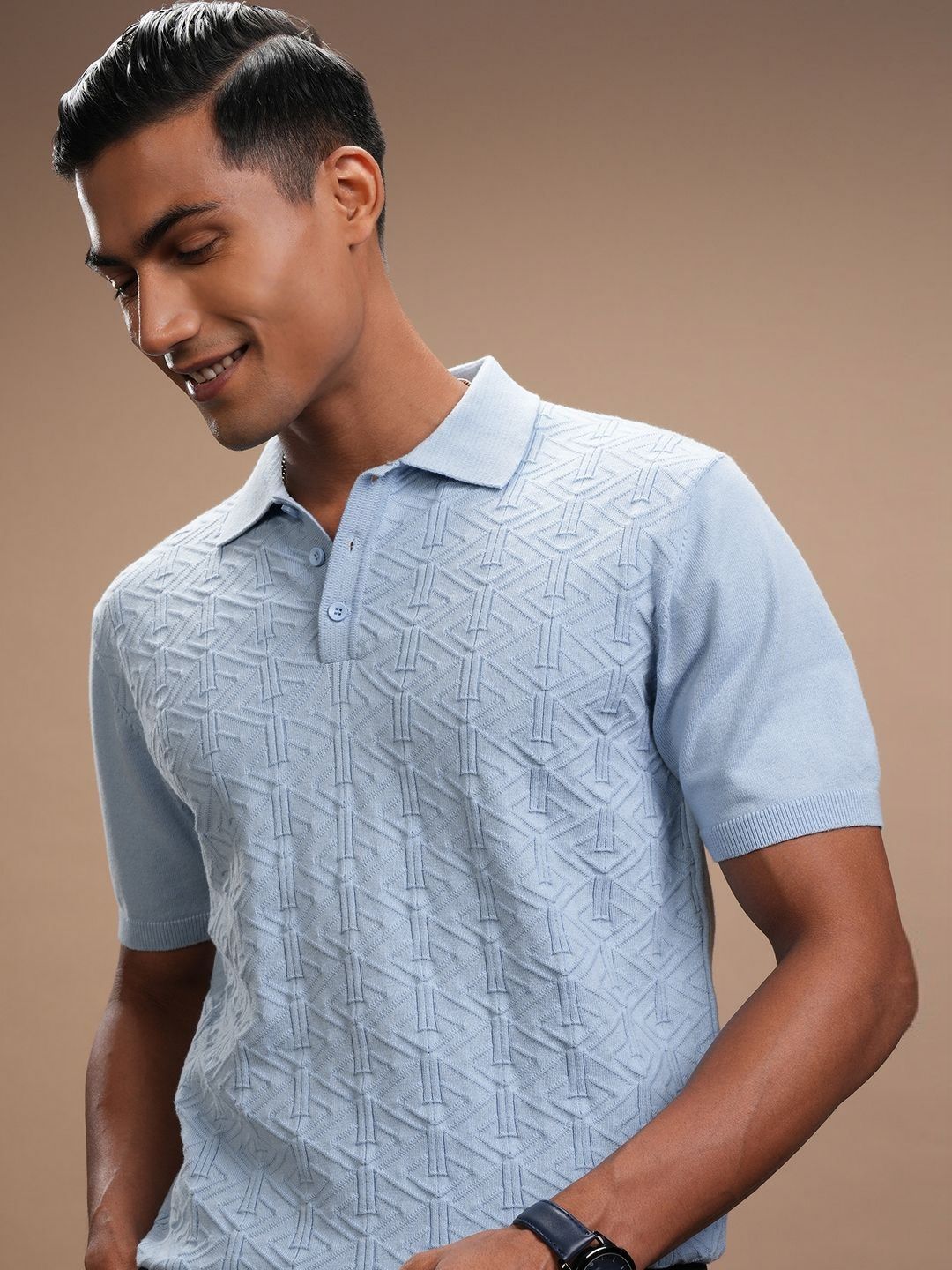 HIGHLANDER Men Polo Collar T-shirt