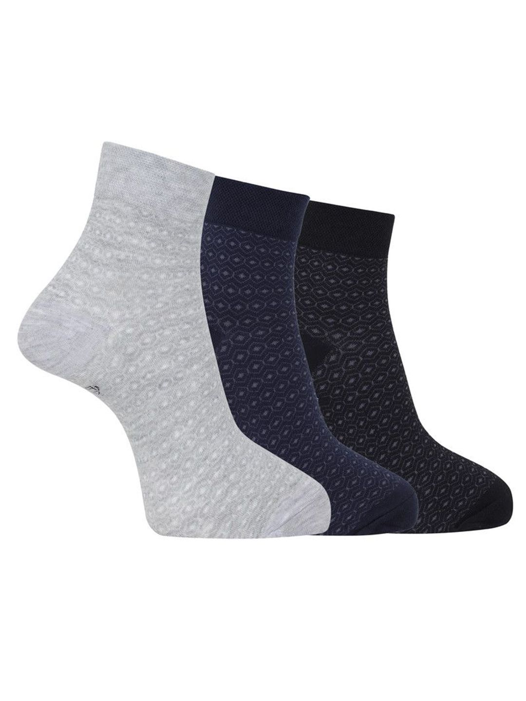 Dollar Men Pack Of 3 Woolen Ankle-Length Socks