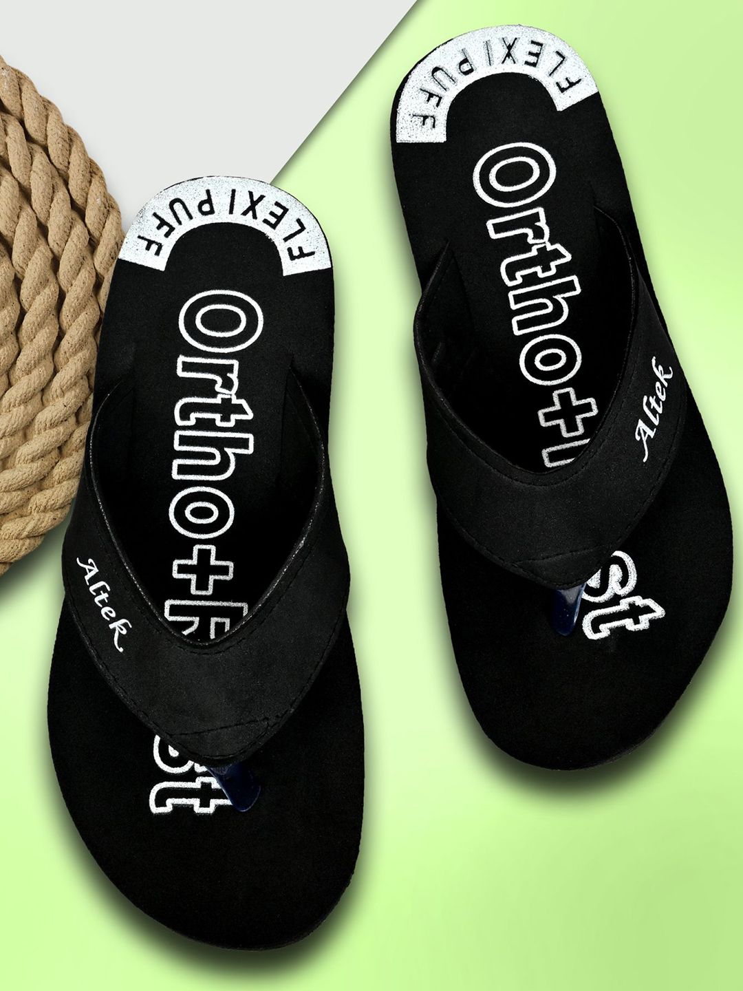 ALTEK Men Printed Thong Flip-Flops