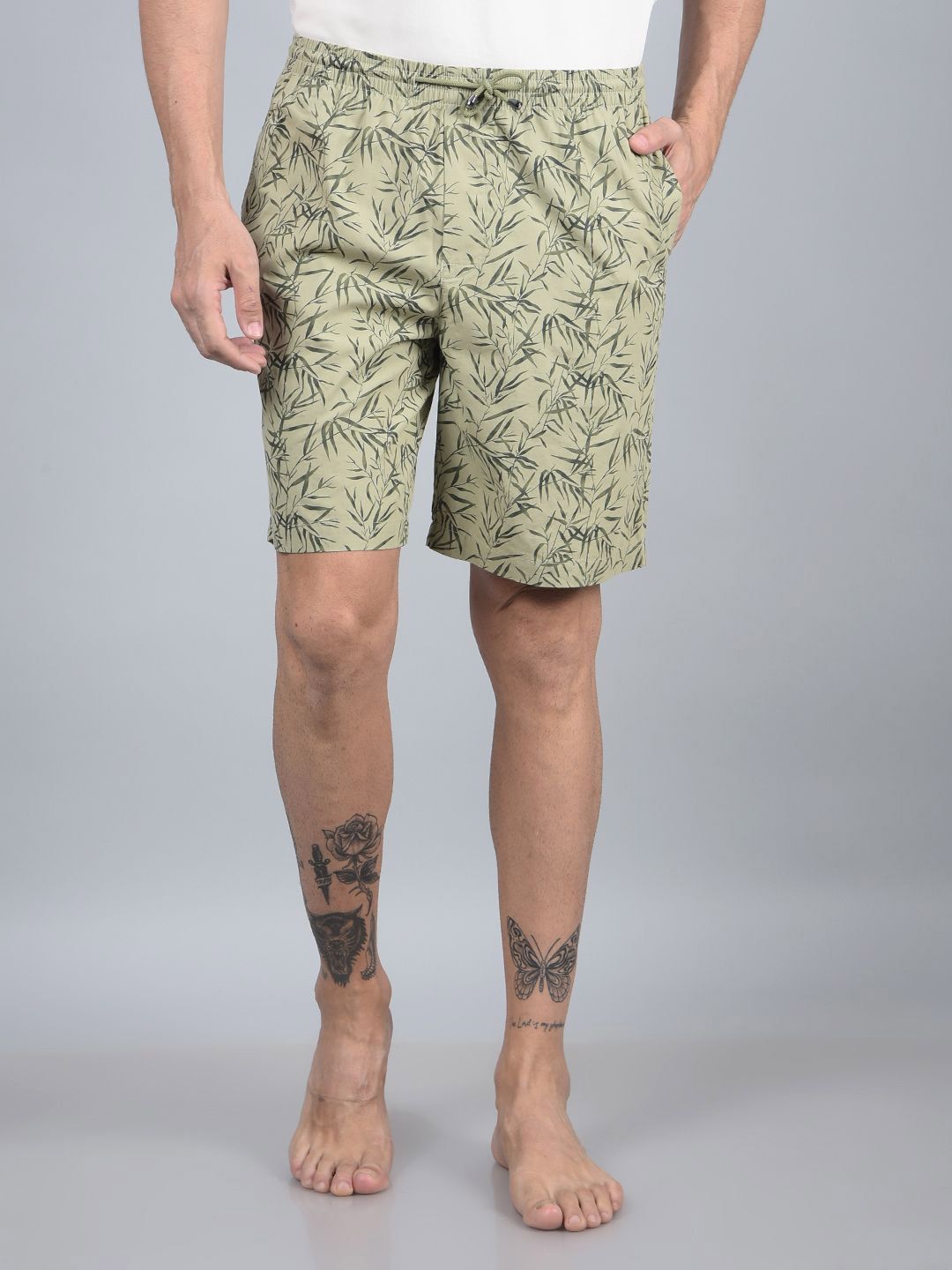 Crimsoune Club Men Printed Mid-Rise Lounge Shorts