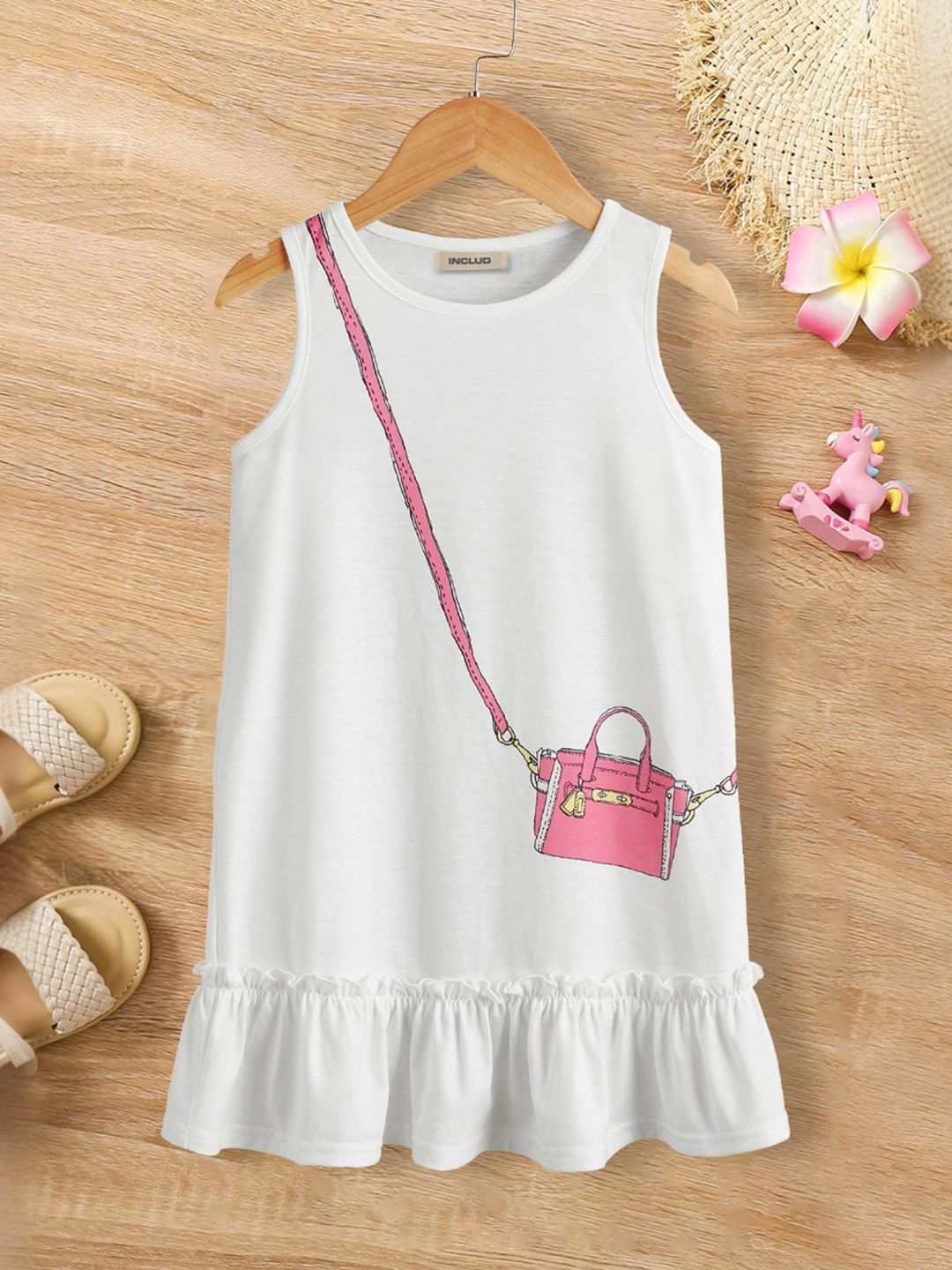 INCLUD Girl Print A-Line Dress