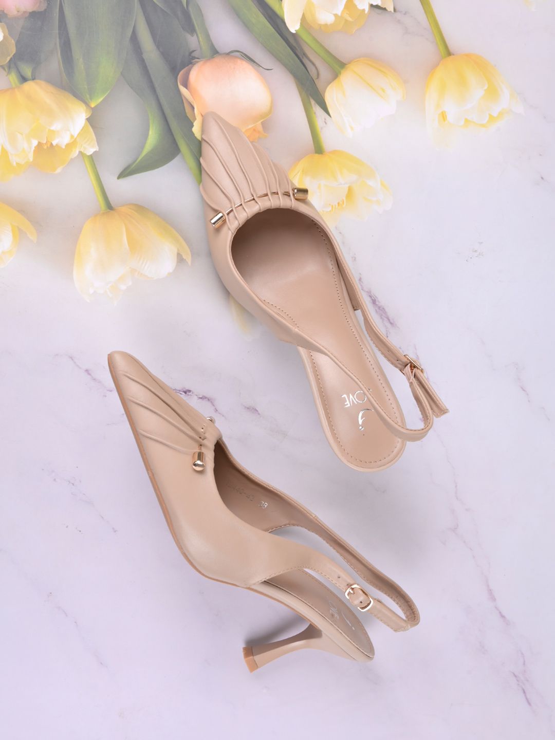 Jove Women Pointed Toe Slim Heeled Pumps