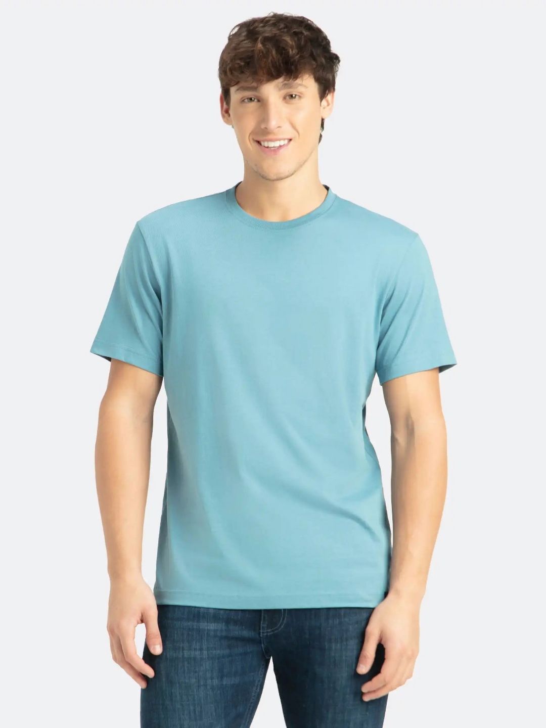 Jockey Super Combed Cotton Rich Round Neck Half Sleeve Tshirt-2714