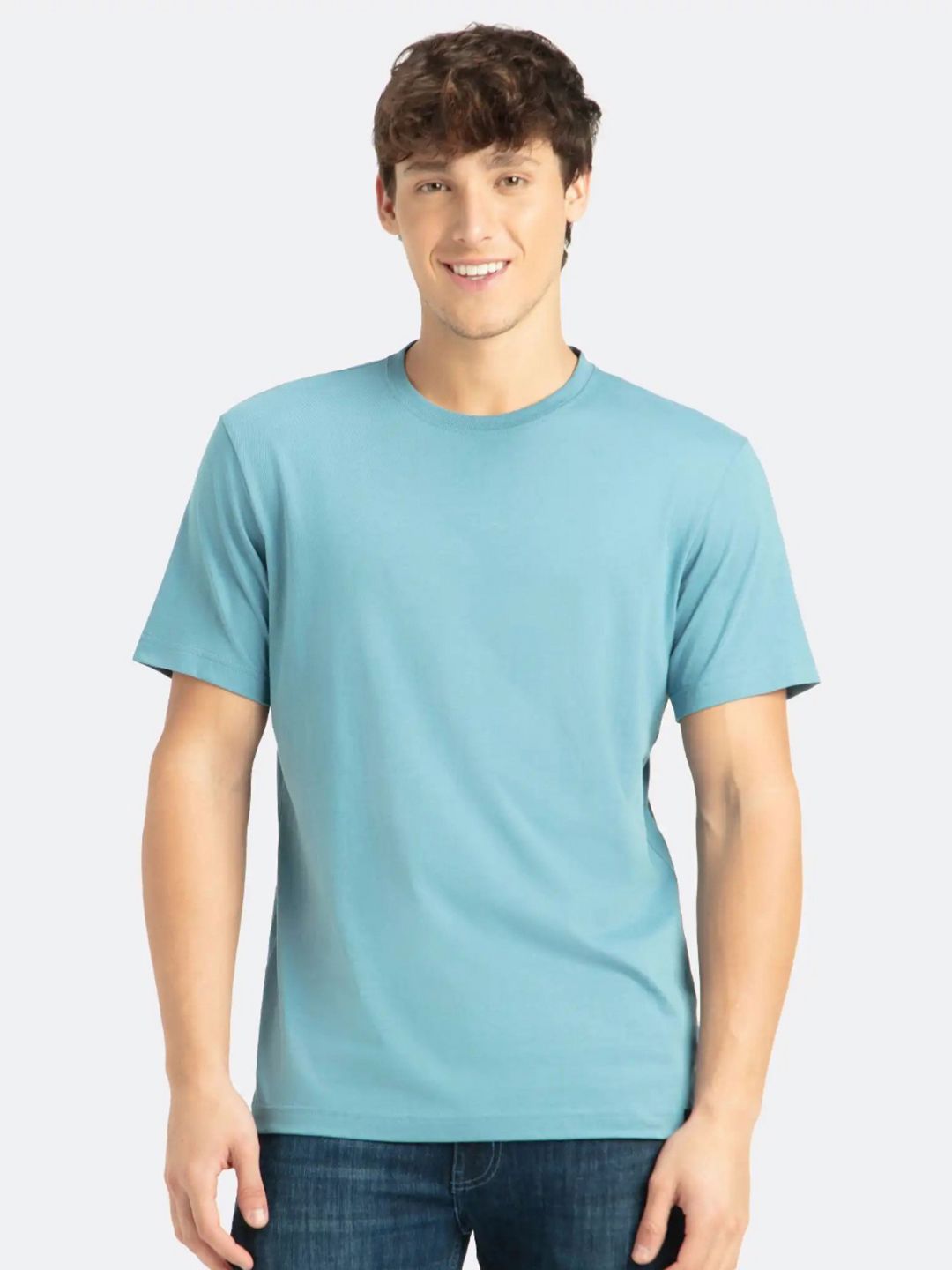 Jockey Super Combed Cotton Rich Round Neck Half Sleeve Tshirt-2714
