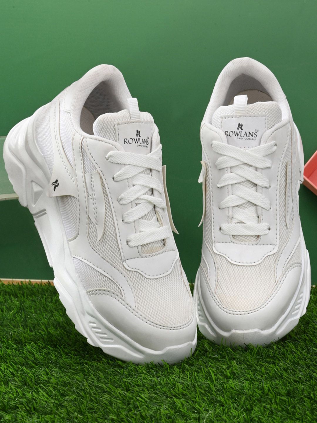 Rowlans Women Solid Round Toe Sneakers