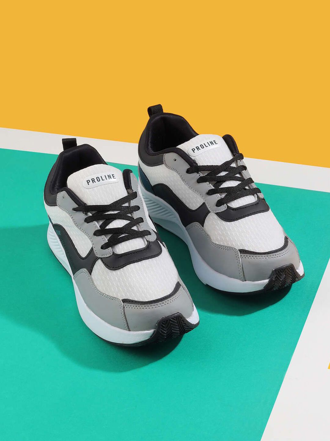 Proline Men Non-Marking Walking Lace-Ups Shoes