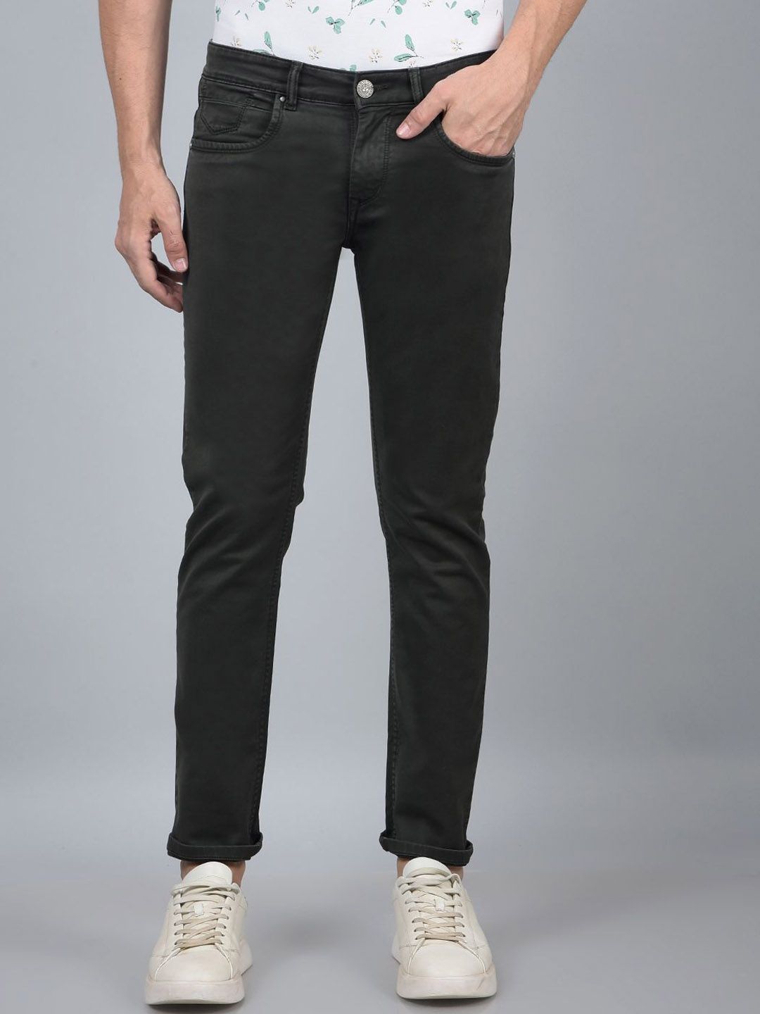 Crimsoune Club Men Slim Fit Mid-Rise Stretchable Jeans